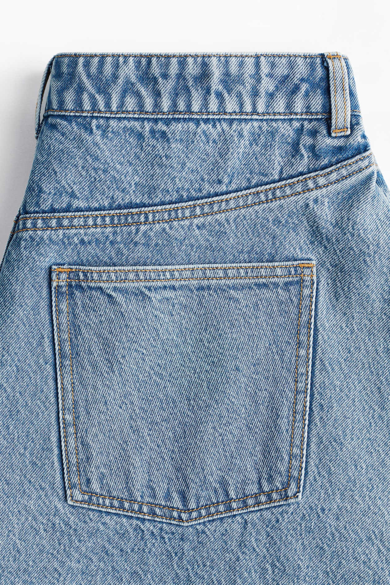 Flared Denim Mini Skirt - image 5