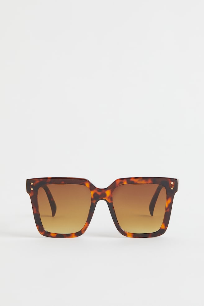Firkantede solbriller - Brun/Skildpaddemønstret - 2