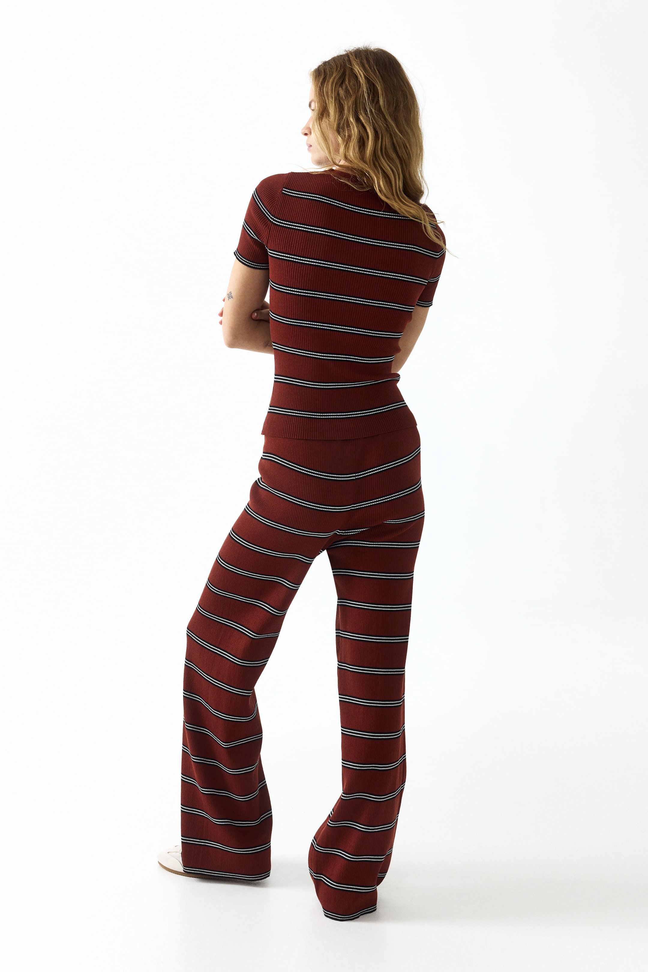 Rib-Knit Pants