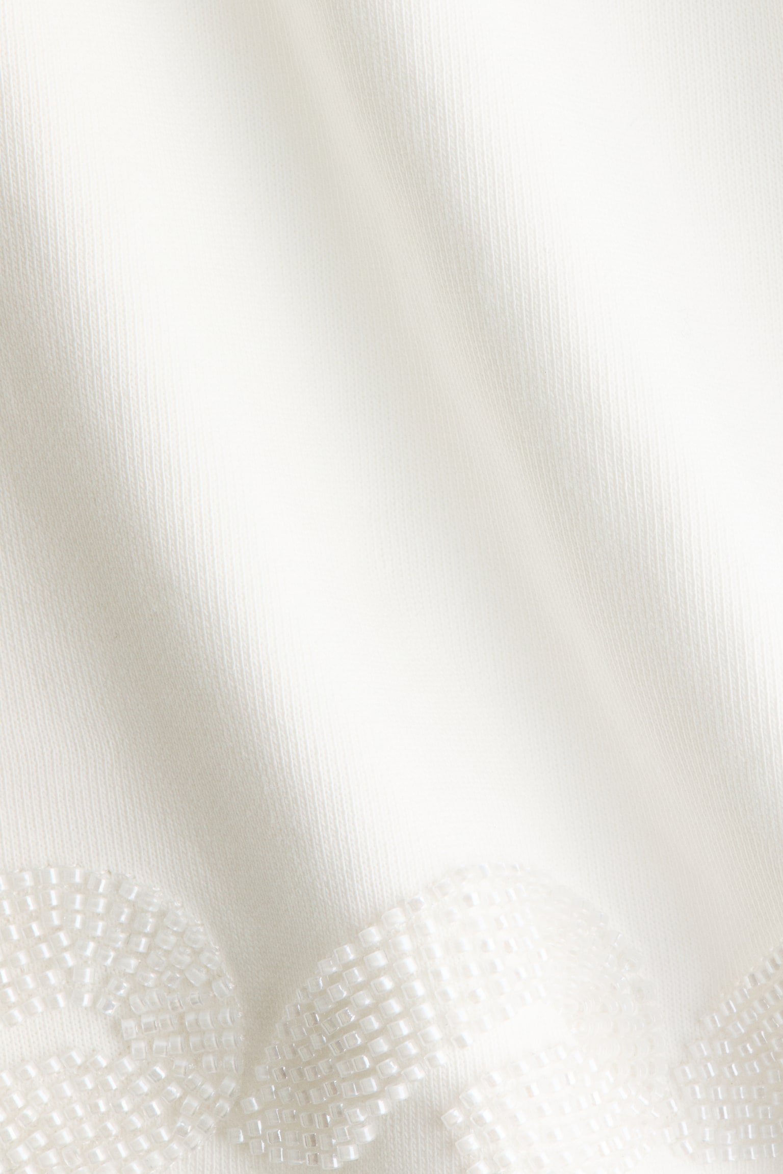 Bead-trimmed skirt - White/Black - 6
