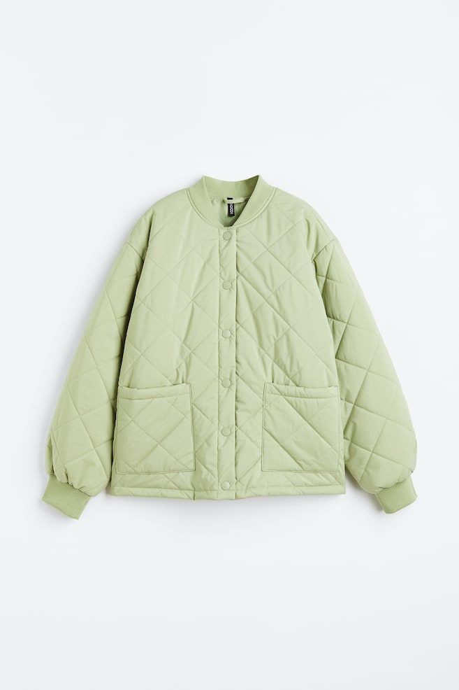 Quilted jacket - Light green - 1