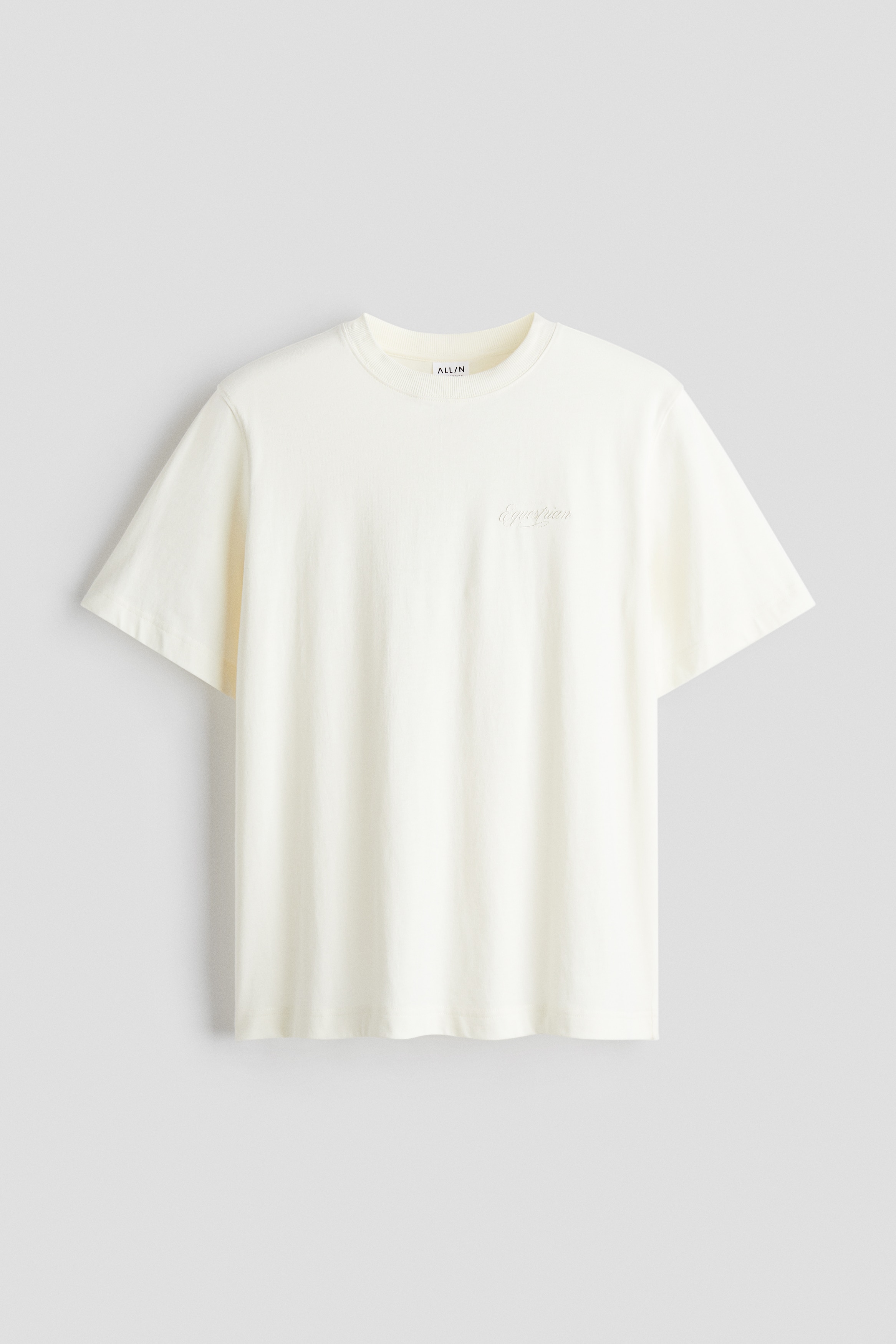 Sport-T-shirt met motief - Ivory/Zwart/Warmgrijs