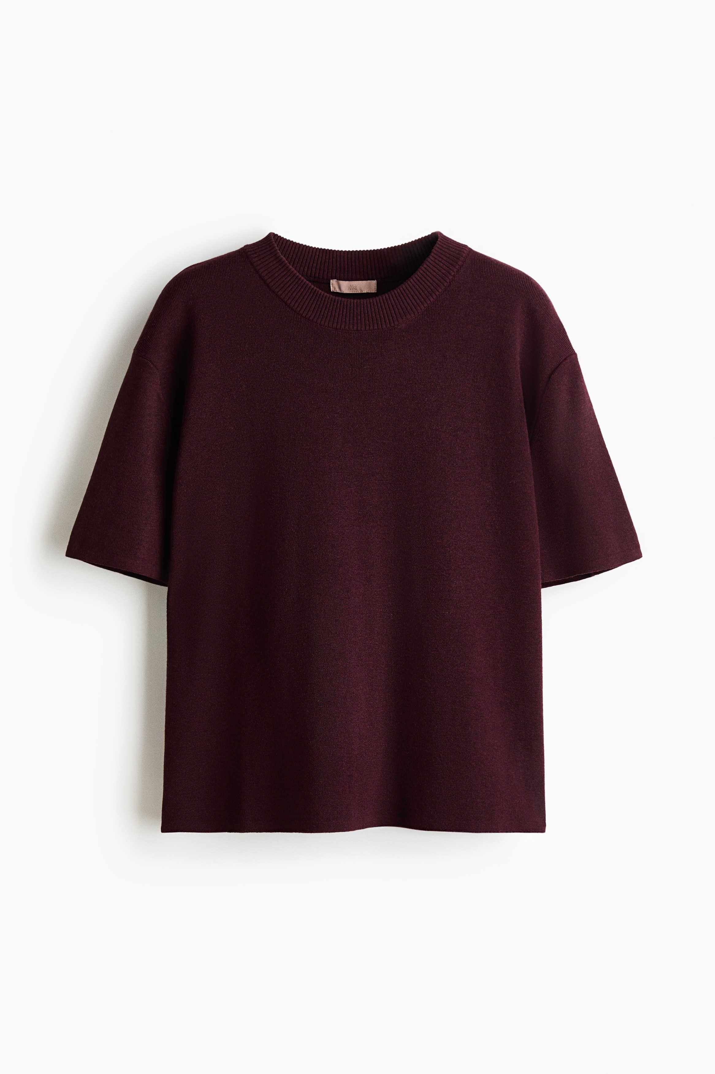 Top en maille fine - Bordeaux/Crème/Gris chiné/Beige clair chiné
