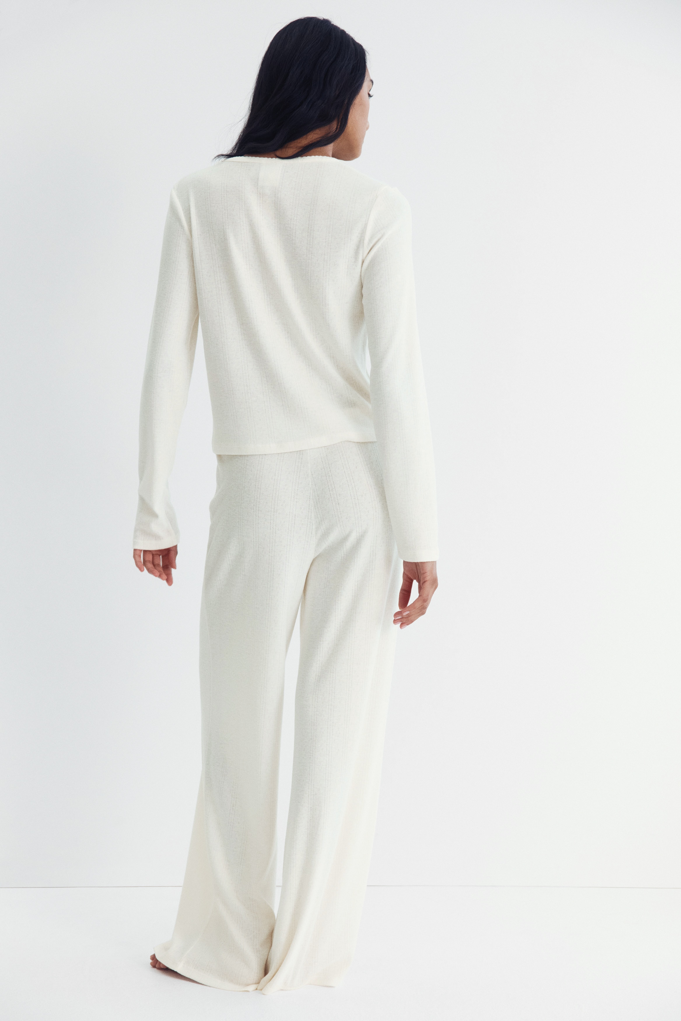 Pointelle jersey pyjamas