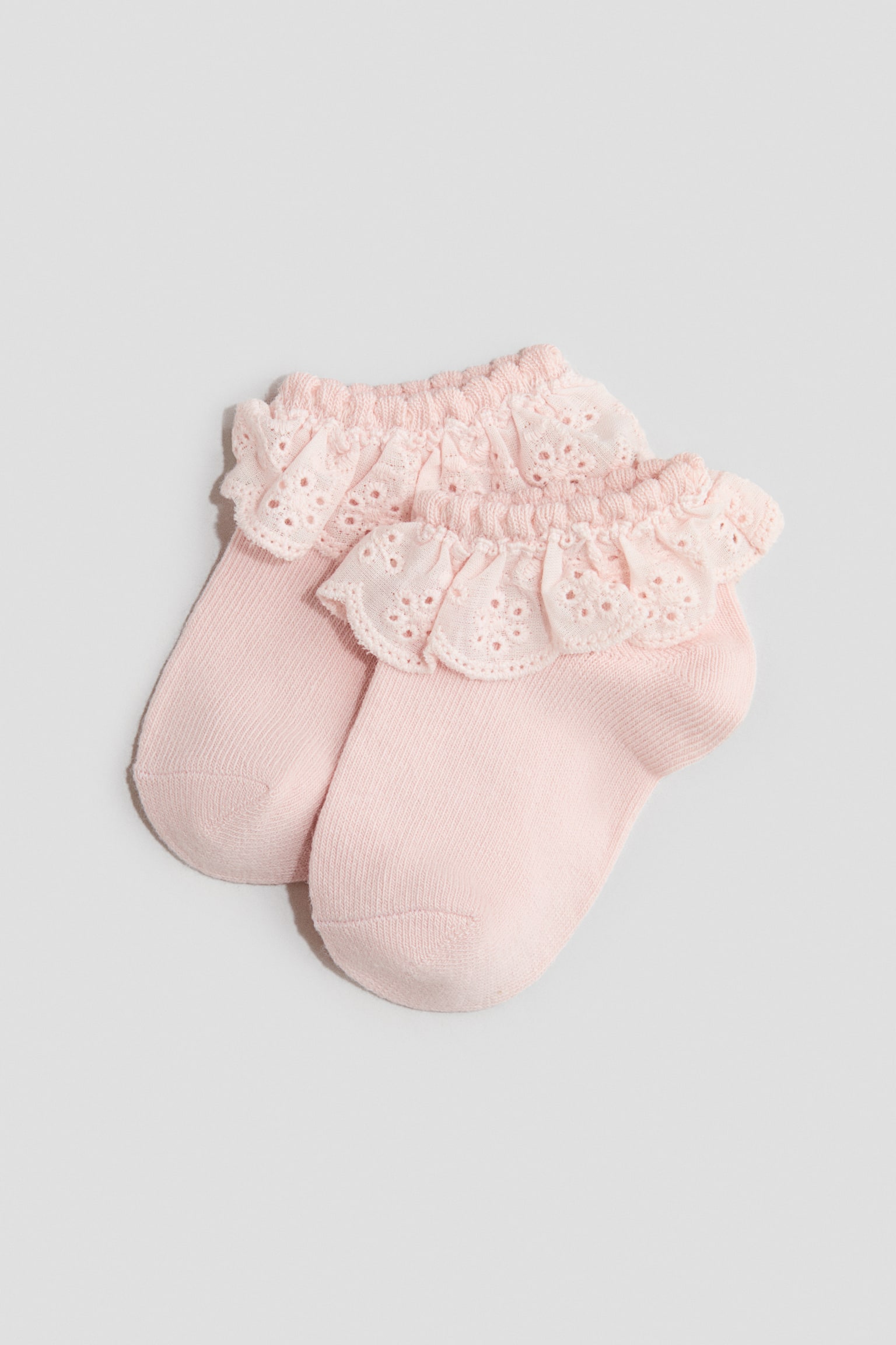 4-pack shaftless socks - Pink/Light purple/Pink/Beige/Light pink/White/Beige/White/Light blue/Pink/Light purple/Beige/White/Dusty pink/White - 3