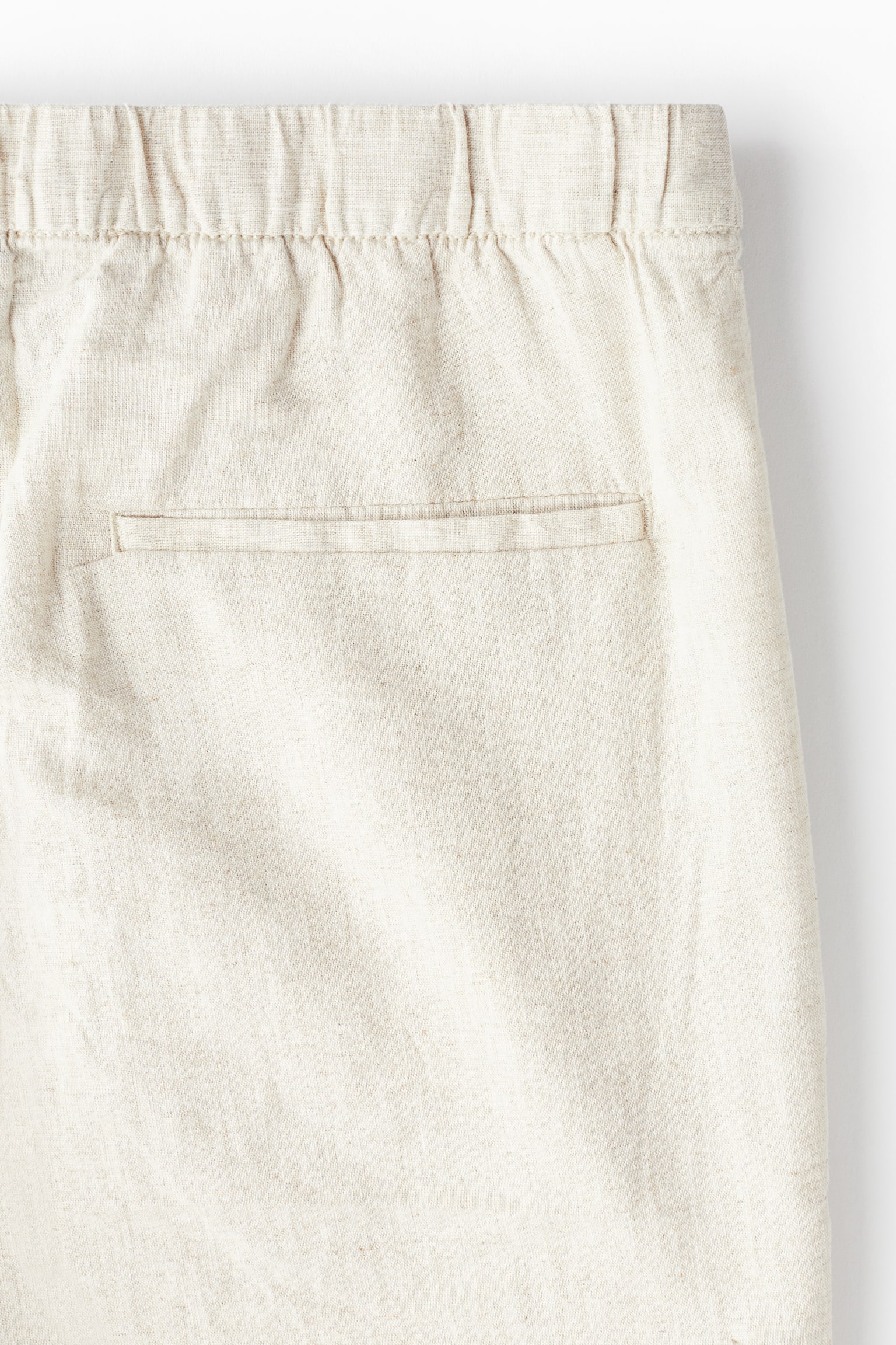 Regular Fit Linen-blend shorts - Light beige/Light grey/Black/White/Dark blue - 3