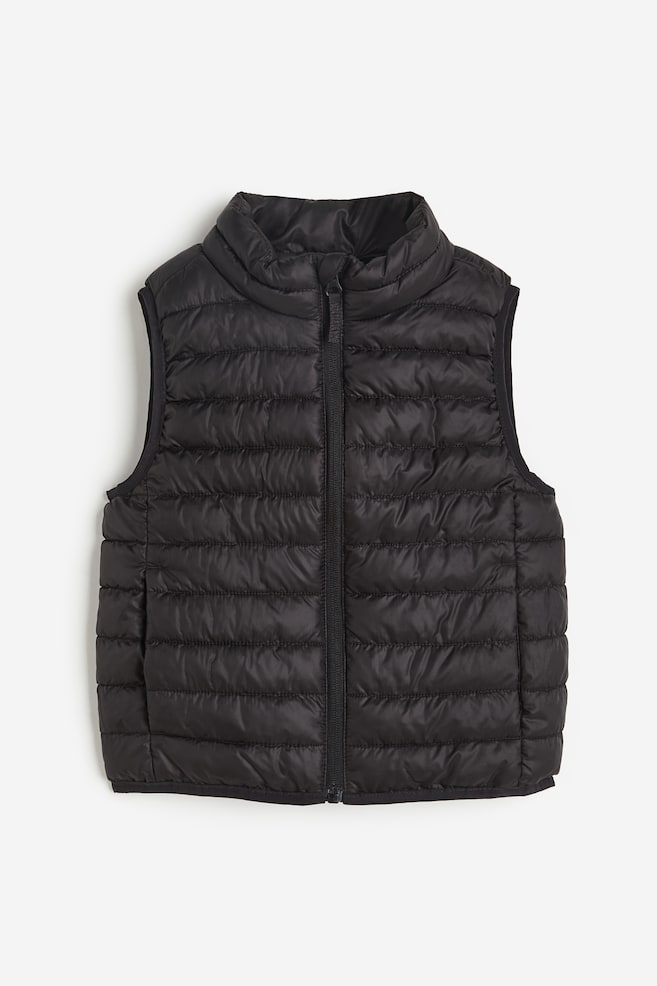 Water-repellent insulated gilet - Black - 1