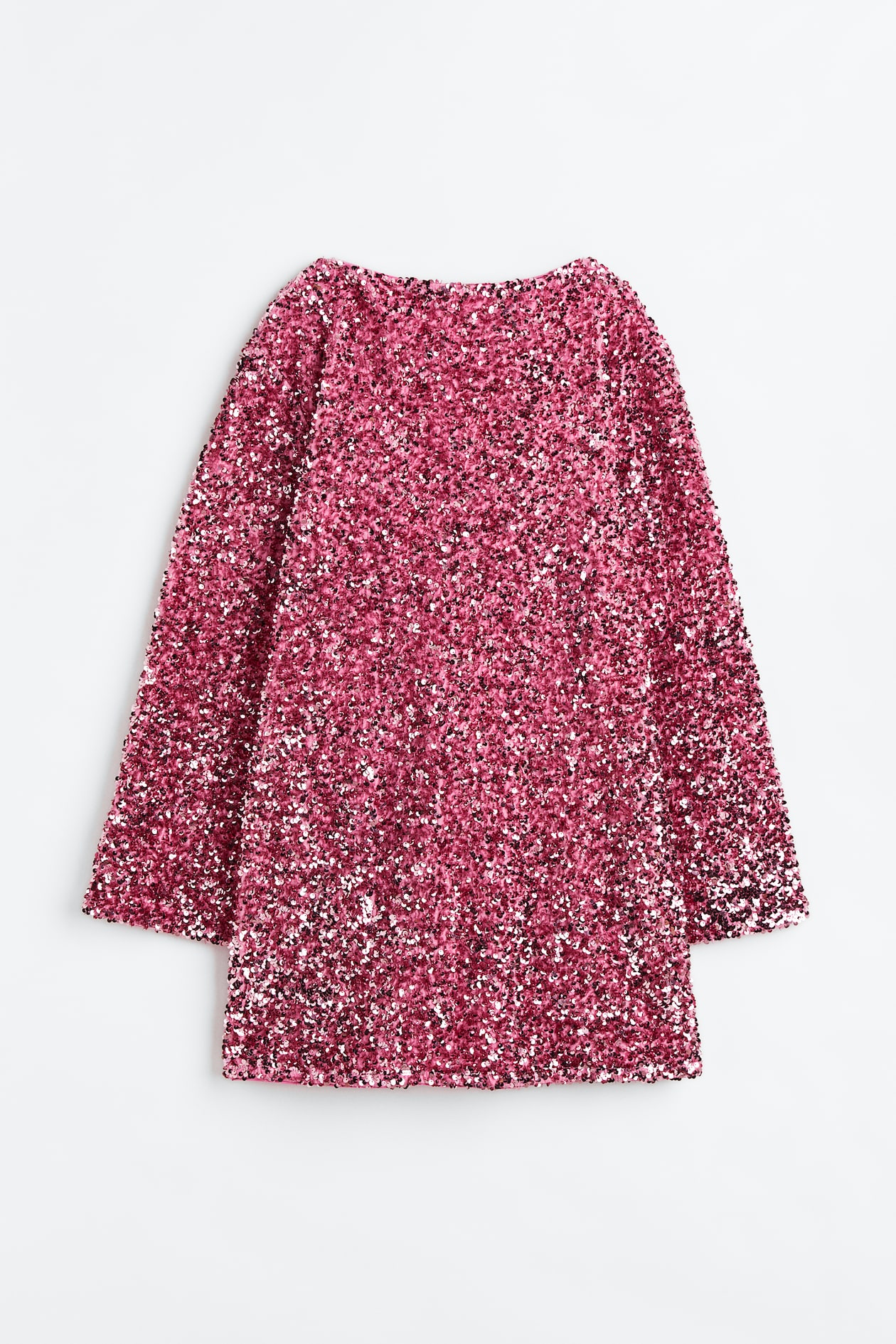 pink glitter dress h&m Women's Pink/Sequins Sequined Sleeve Type_3/4 Sleeve