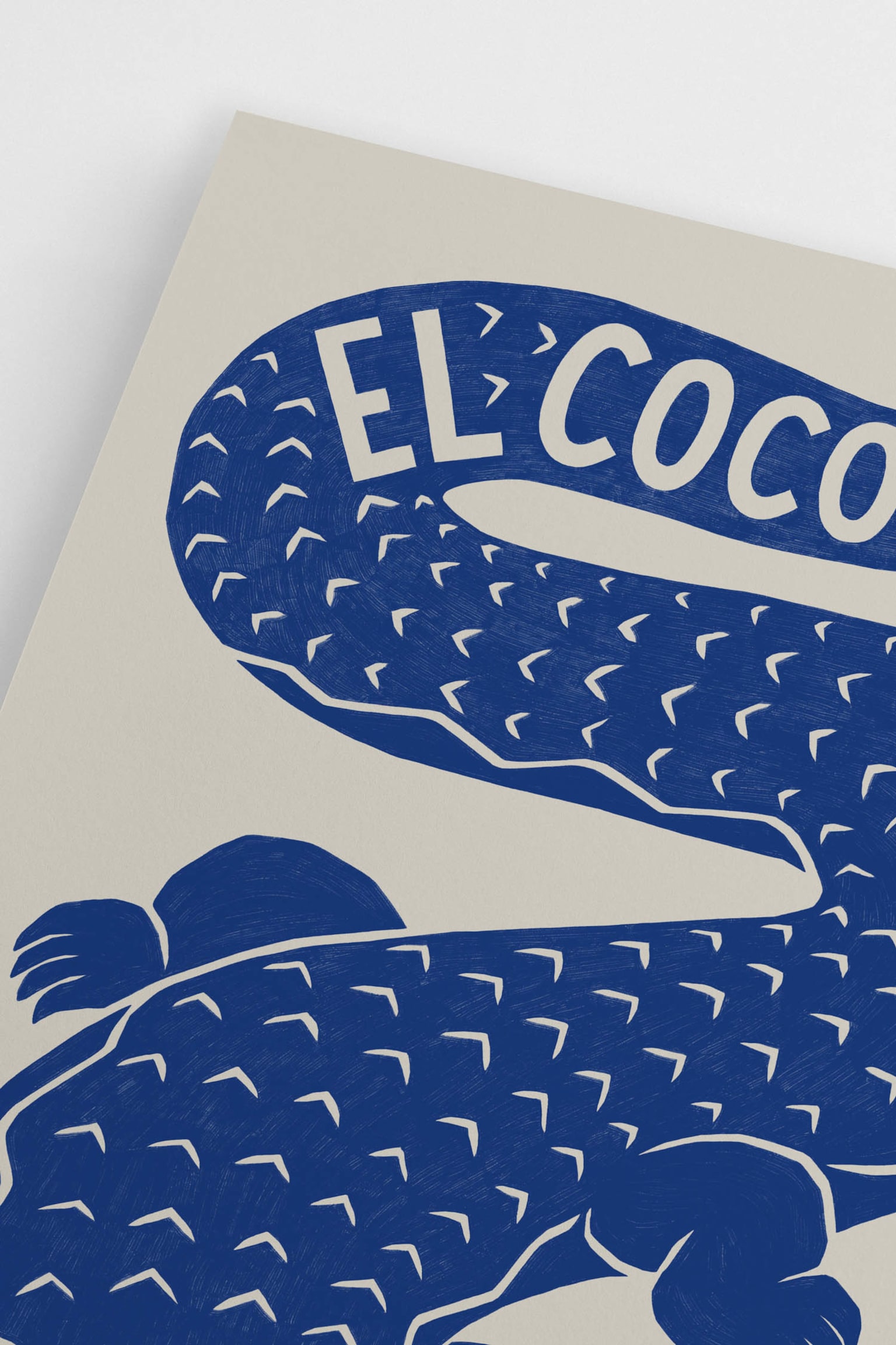 El Cocodrilo Poster - Blue - 3