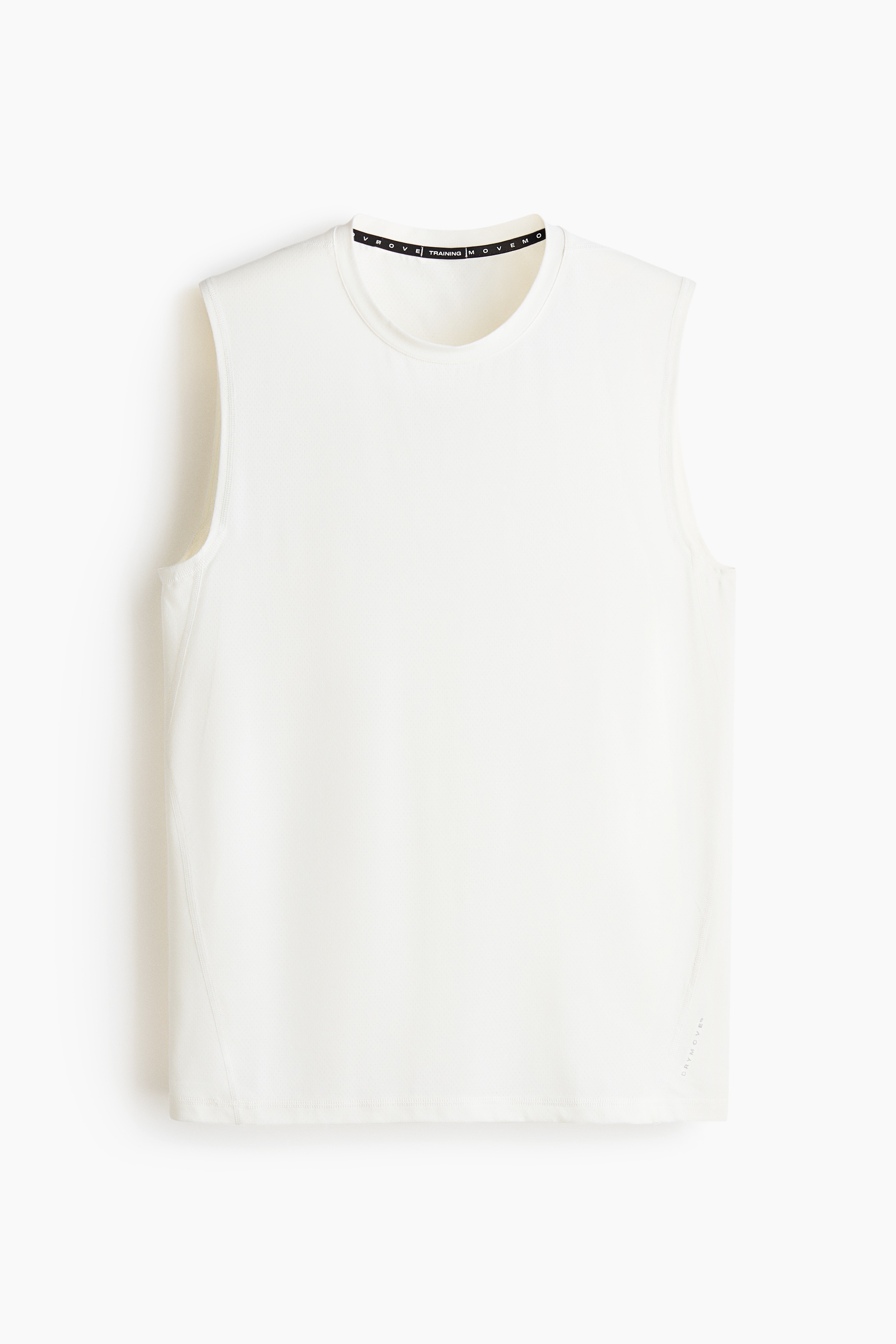 Regular-Fit Sports Tank Top with DryMove™ - White/Dark gray