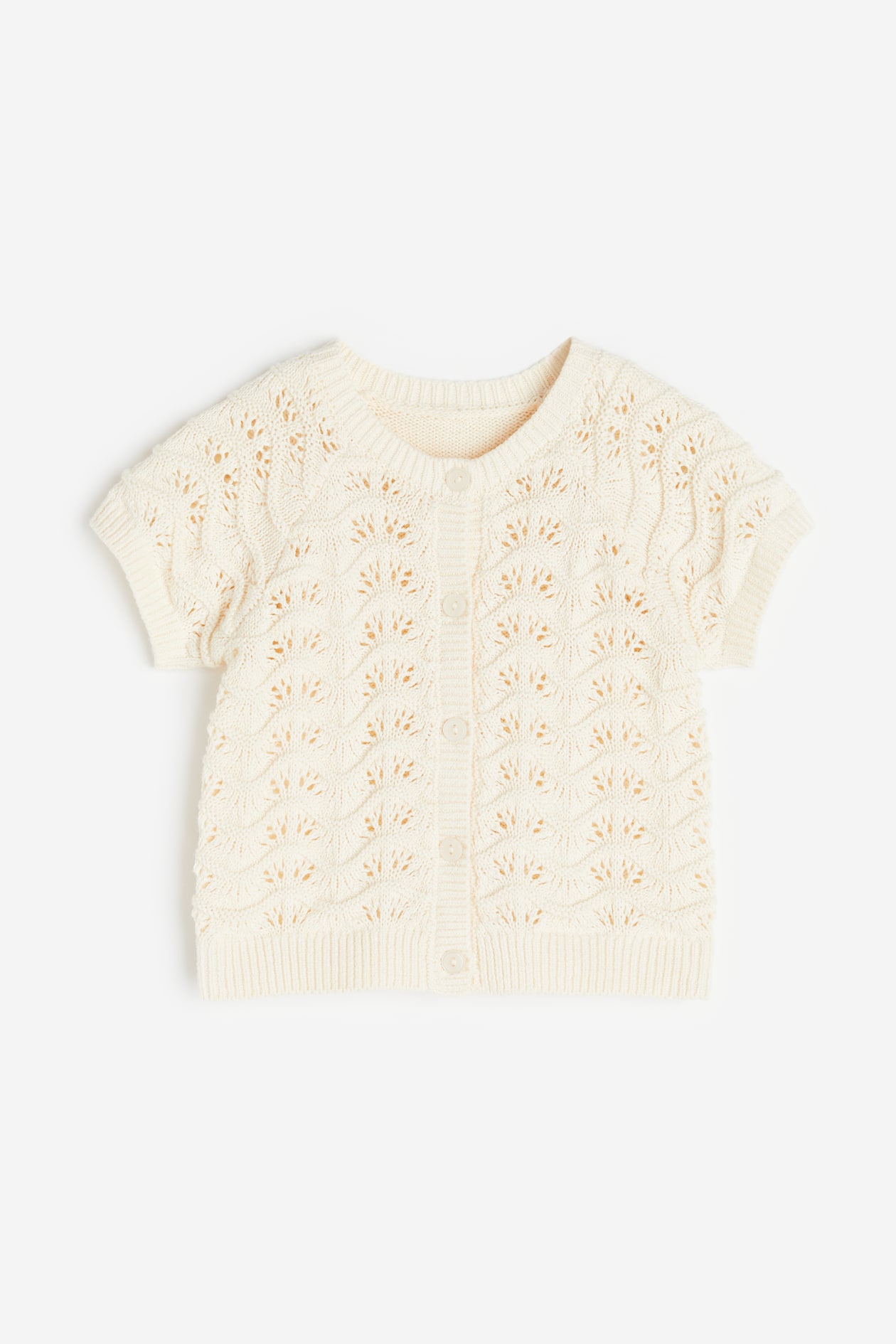 Gilet H&M écru Taille M - Occasion En Très Bon état