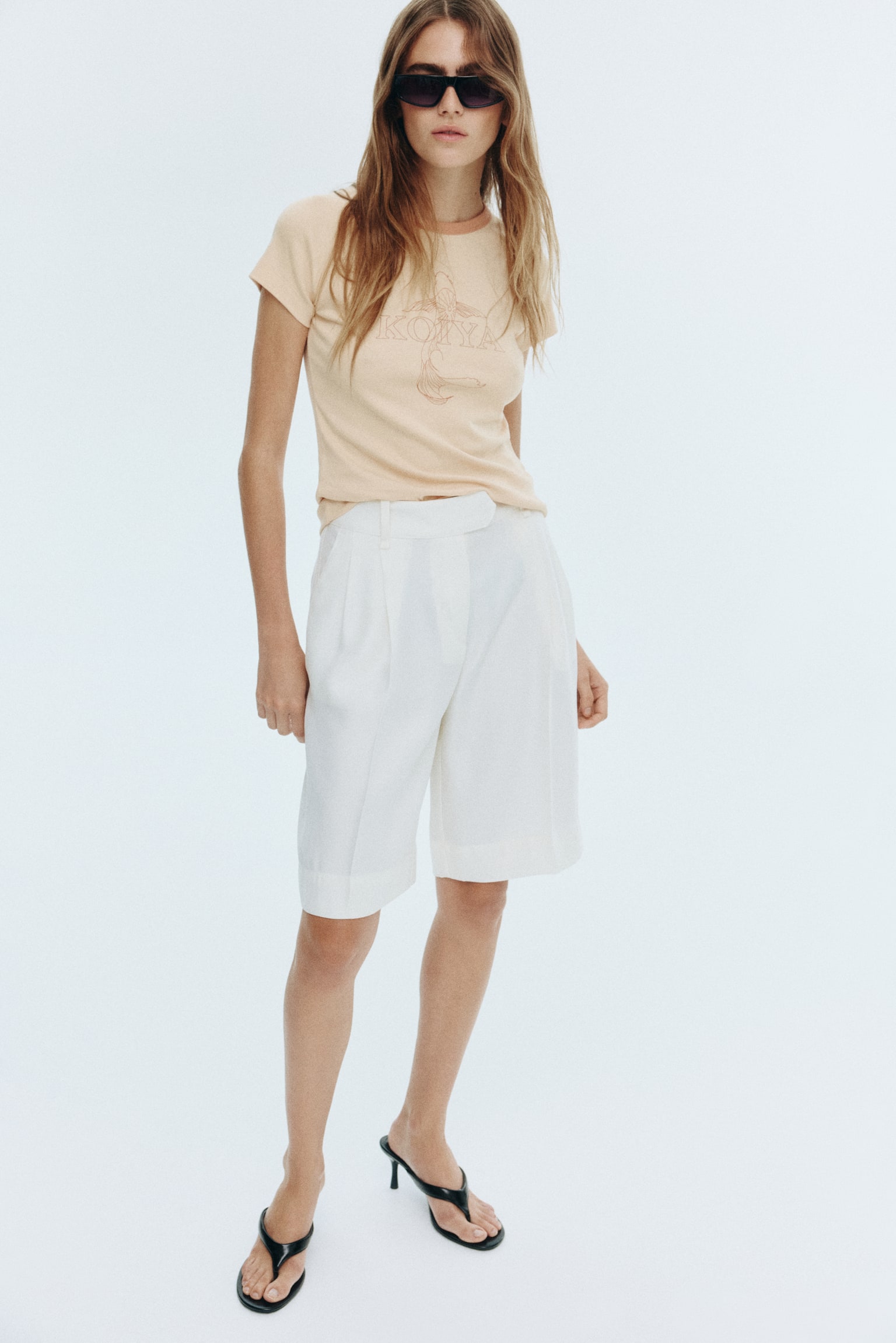 Raglan-Sleeved T-Shirt - Beige/Koiya - 5