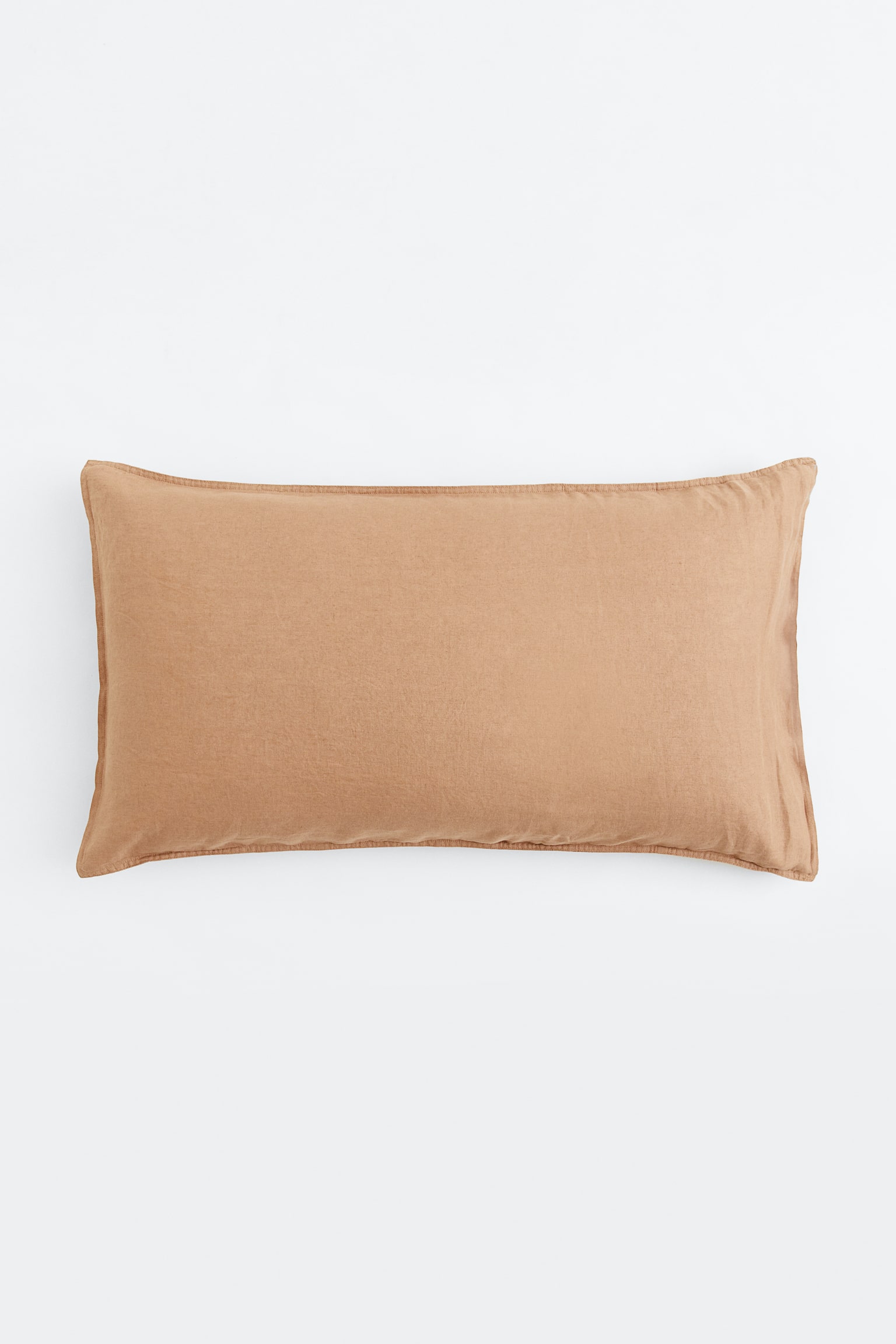 Washed linen pillowcase - Mocha beige/Pink/White/Light grey/Beige/Sage green - 1