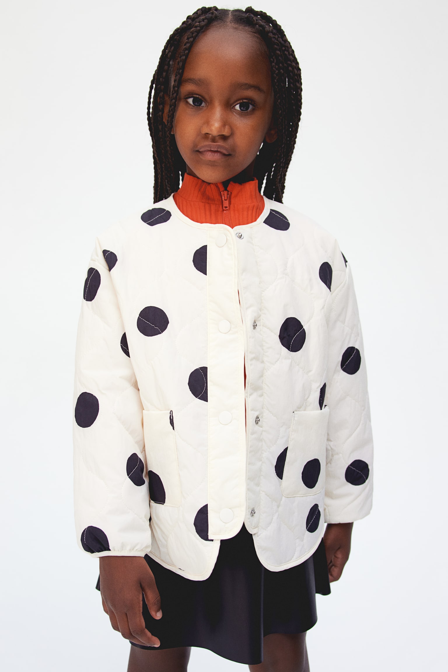 Quilted jacket - White/Spotted - 2