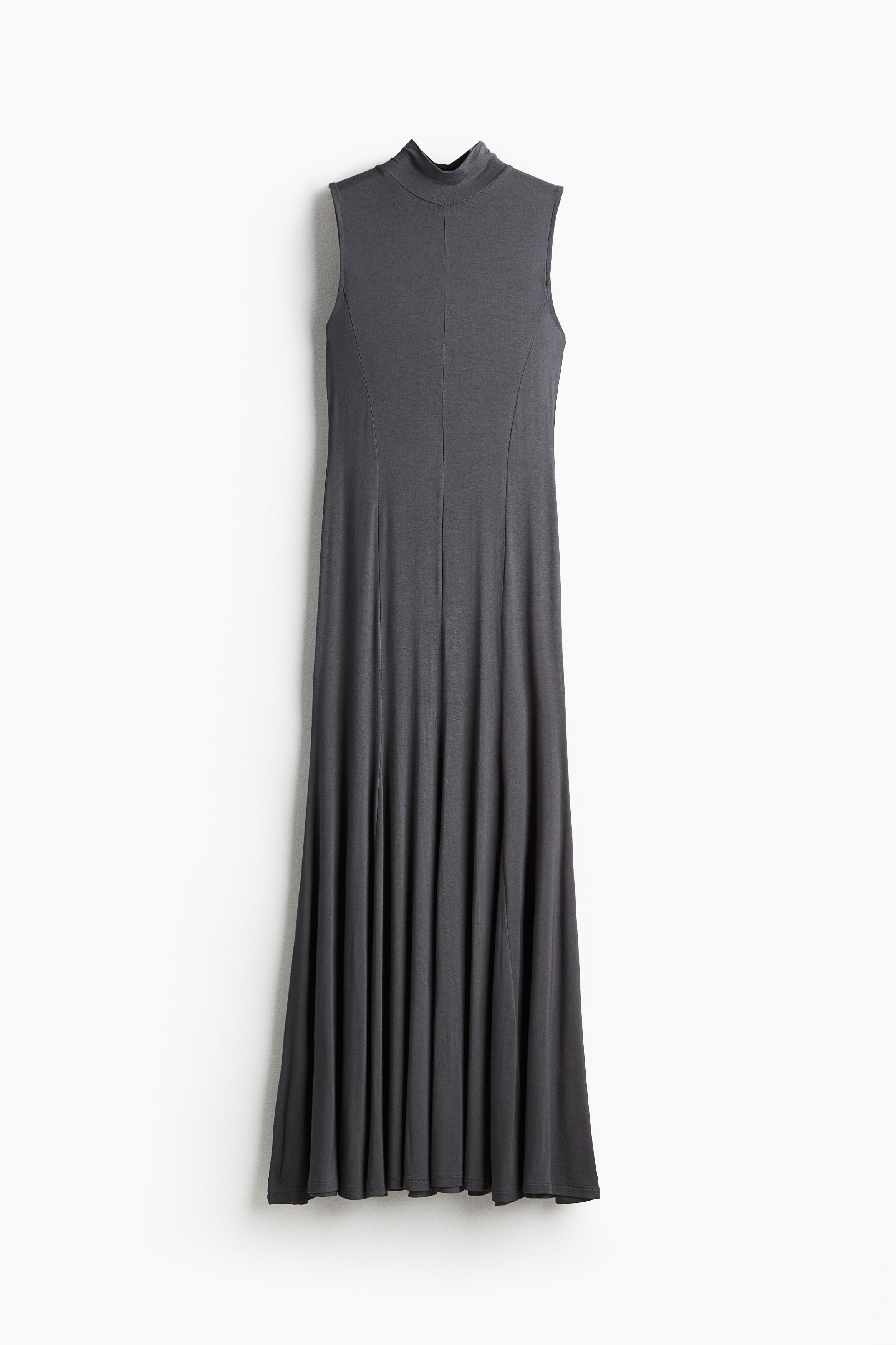 slim fit dress slacks H&M Grey Sleeveless Turtleneck Wool Maxi Dress UK XS main image 0