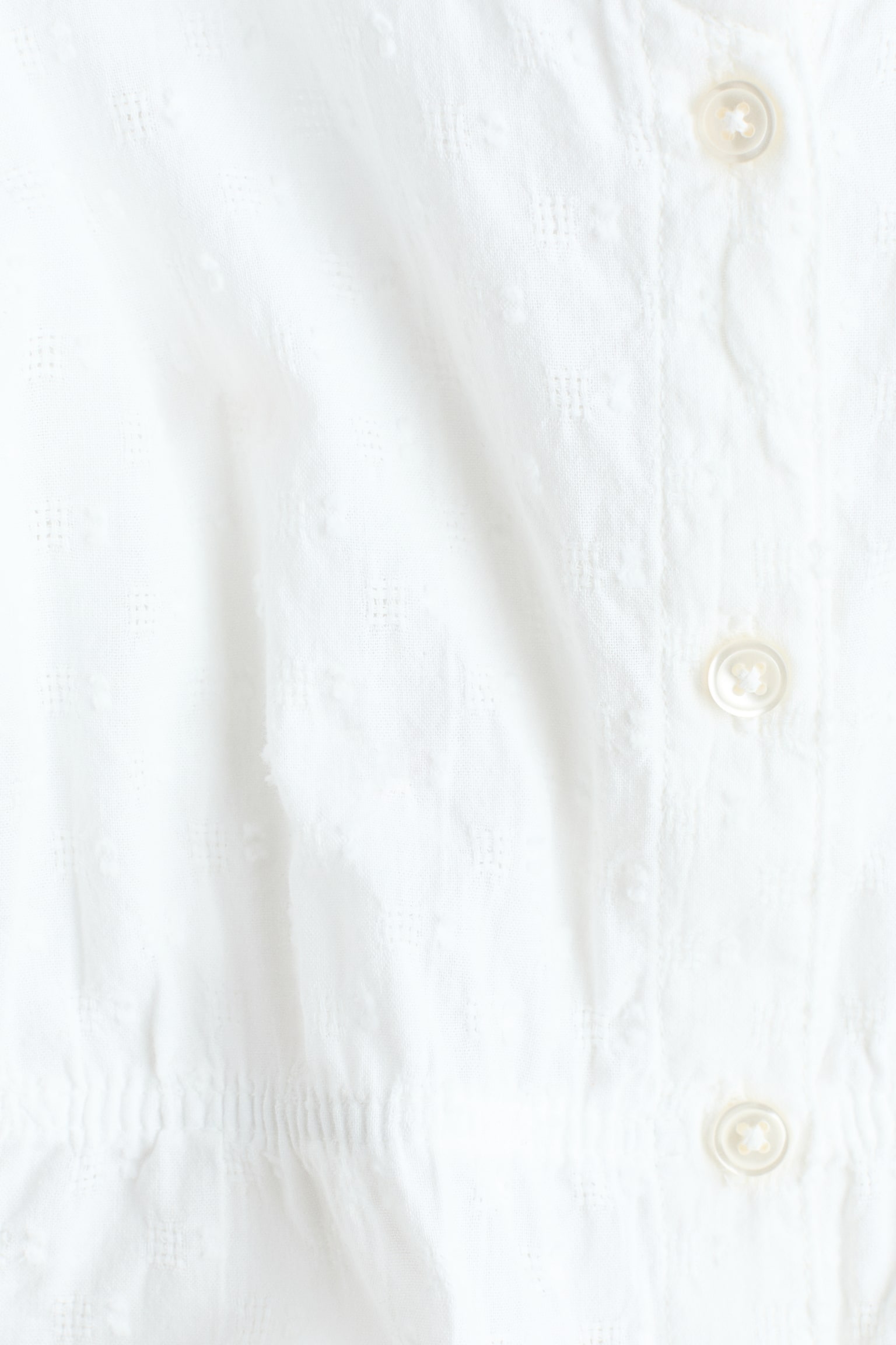 Blusa en seersucker de algodón - Blanco/Crema/Floreado - 2