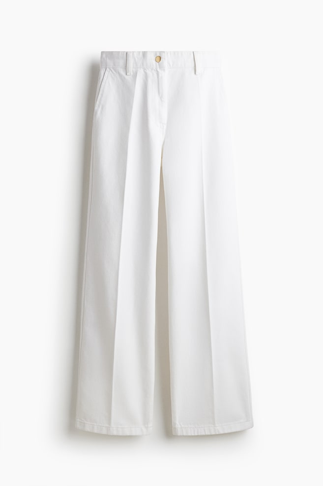 Wide High Jeans - White/Denim blue/Dark denim blue/Denim blue - 1