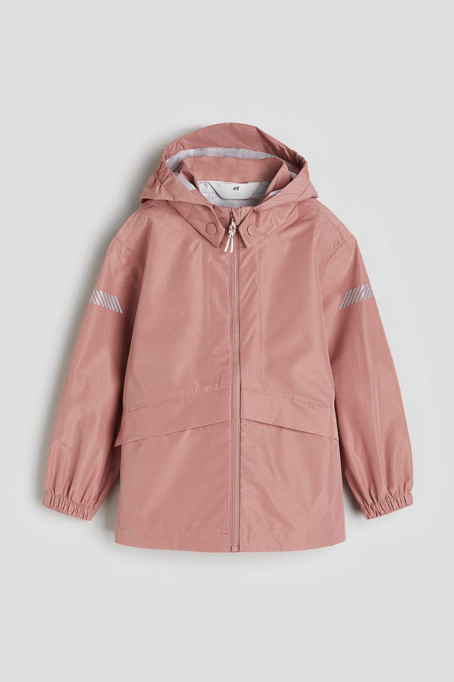 Rain Jacket - Dusty pink/Dark grey/Dinosaurs - 1