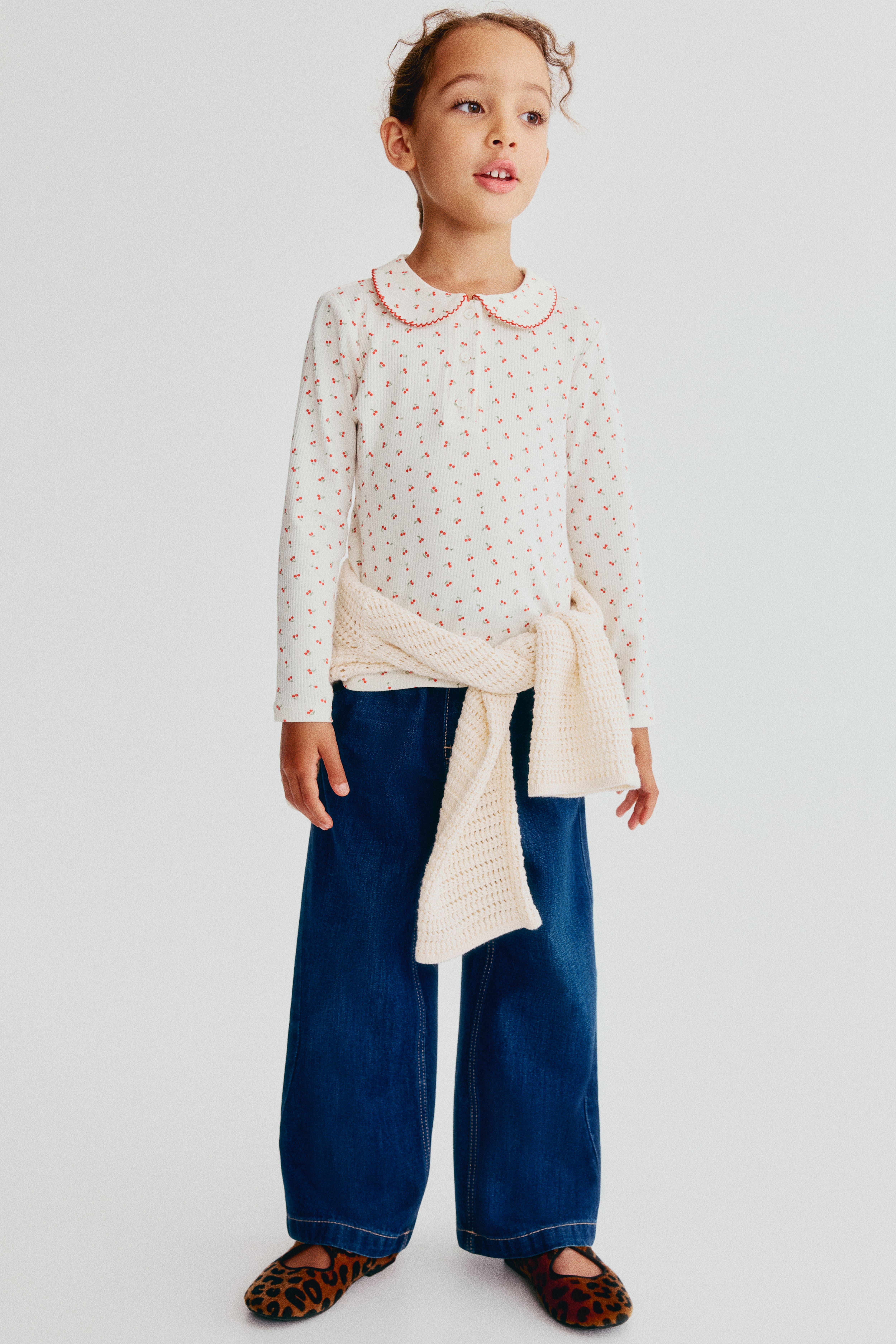 Cotton Top with Collar