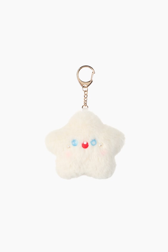 Женский брелок H&M Fluffy Bag Charm, цвет: Белый