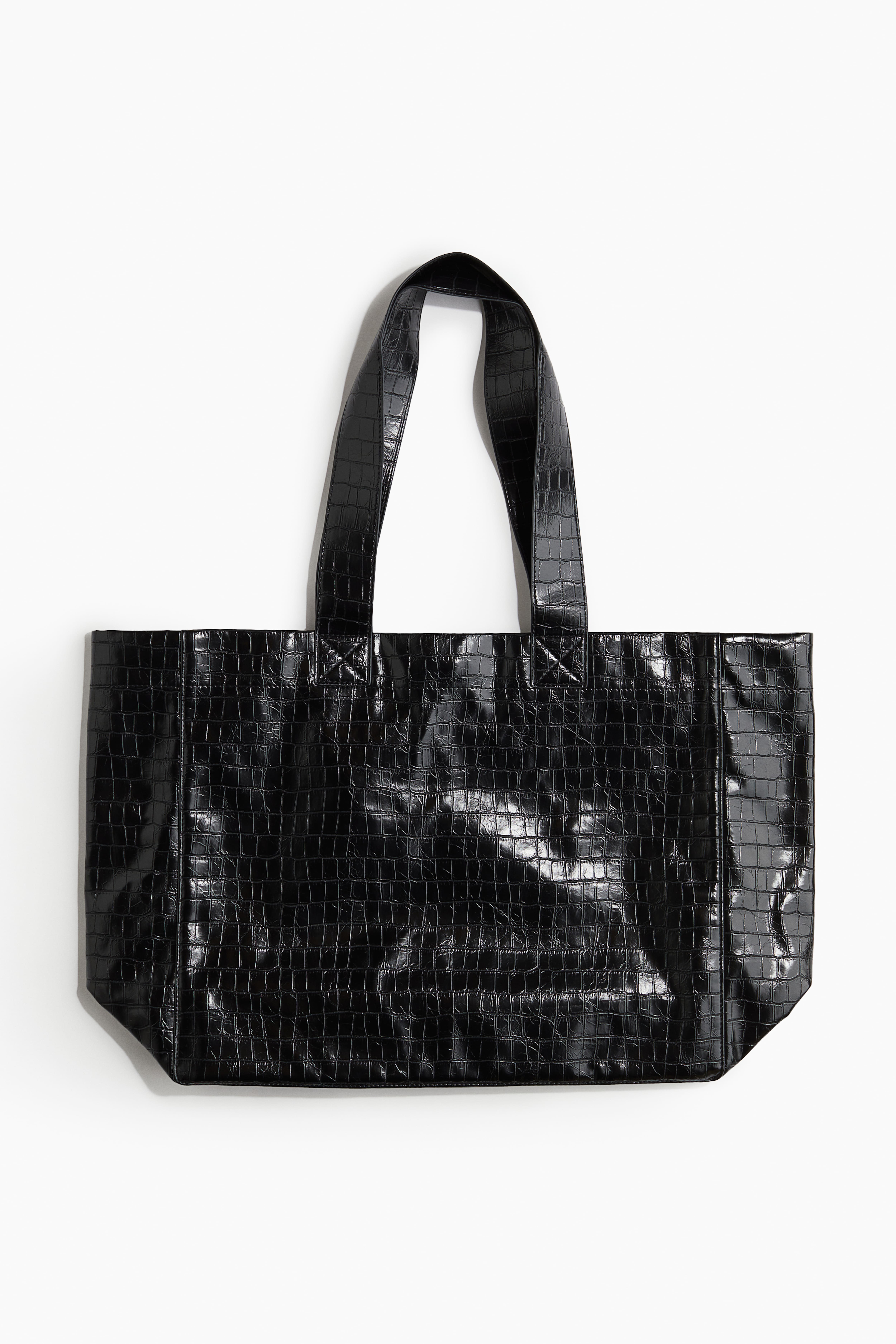 H&m black tote retailer