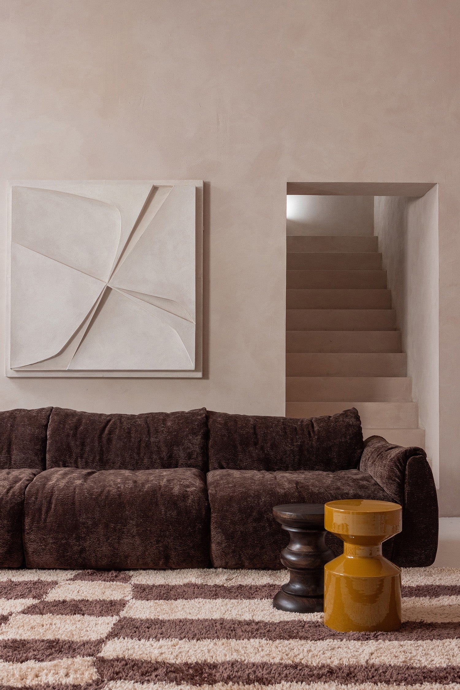 Ferry Side Table - Yellow/Beige