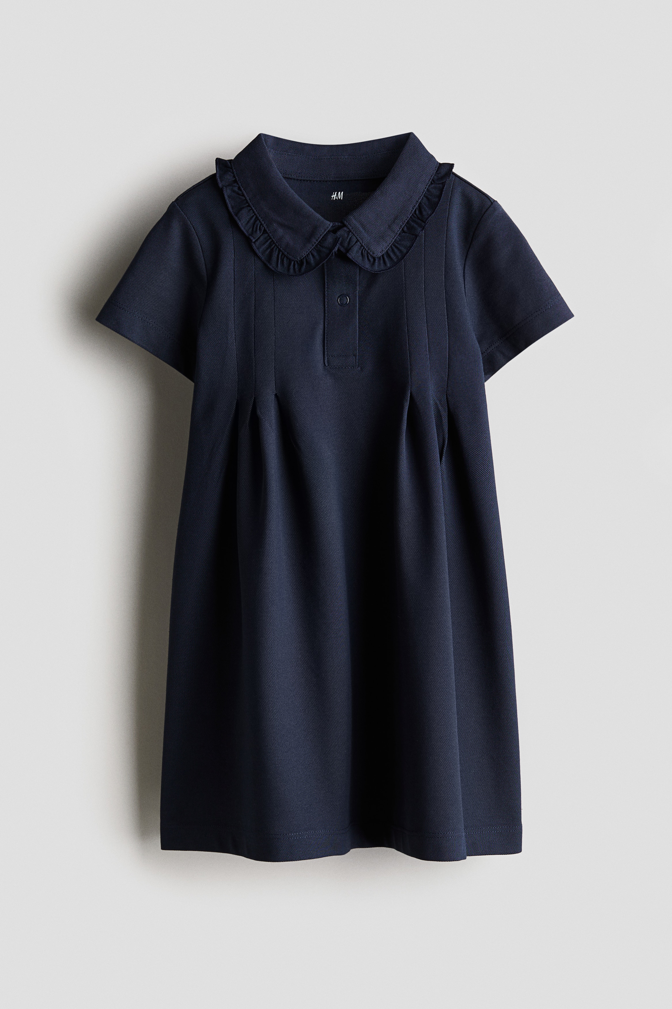 COOLMAX® Piqué dress - Navy blue/Blue