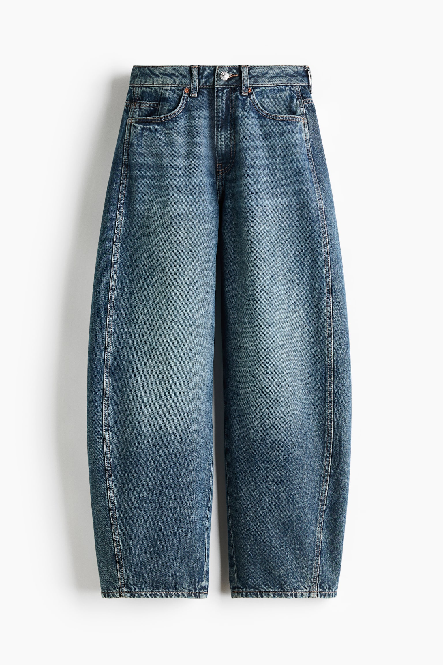 Baggy High Jeans - כחול ג'ינס כהה/אפור ג'ינס/כחול ג'ינס בהיר/בז' בהיר/בז' אפרפר/שחור משופשף - 1