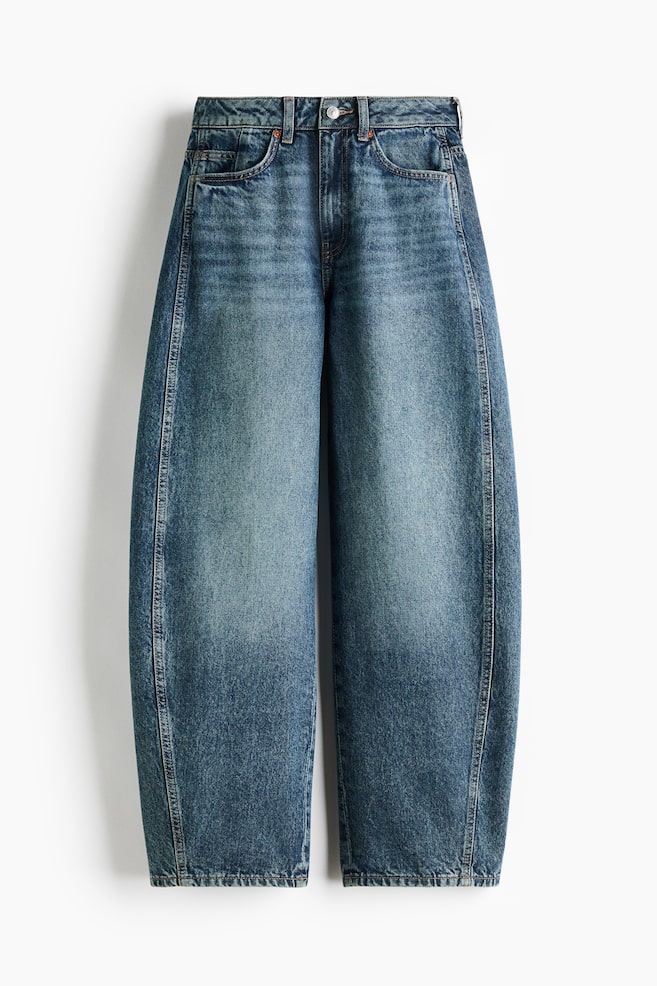 Baggy High Jeans - Dark denim blue/Light beige/Light denim blue/Denim gray/Washed black/Denim blue/Taupe - 1