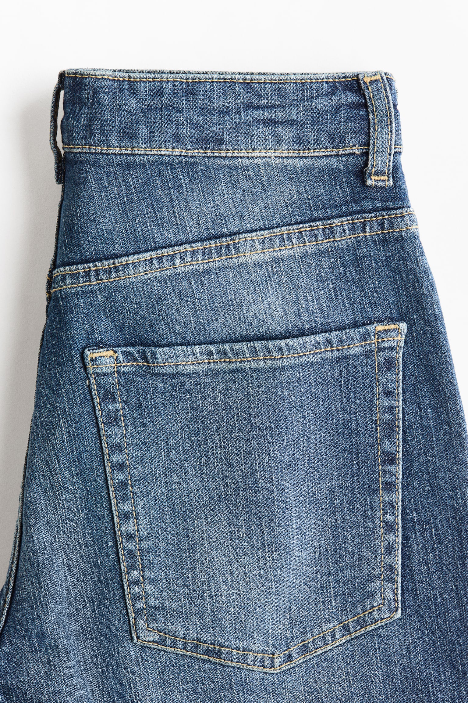 Bootcut High Jeans - Dunkles Denimblau/Dunkelbraun/Denimblau - 3