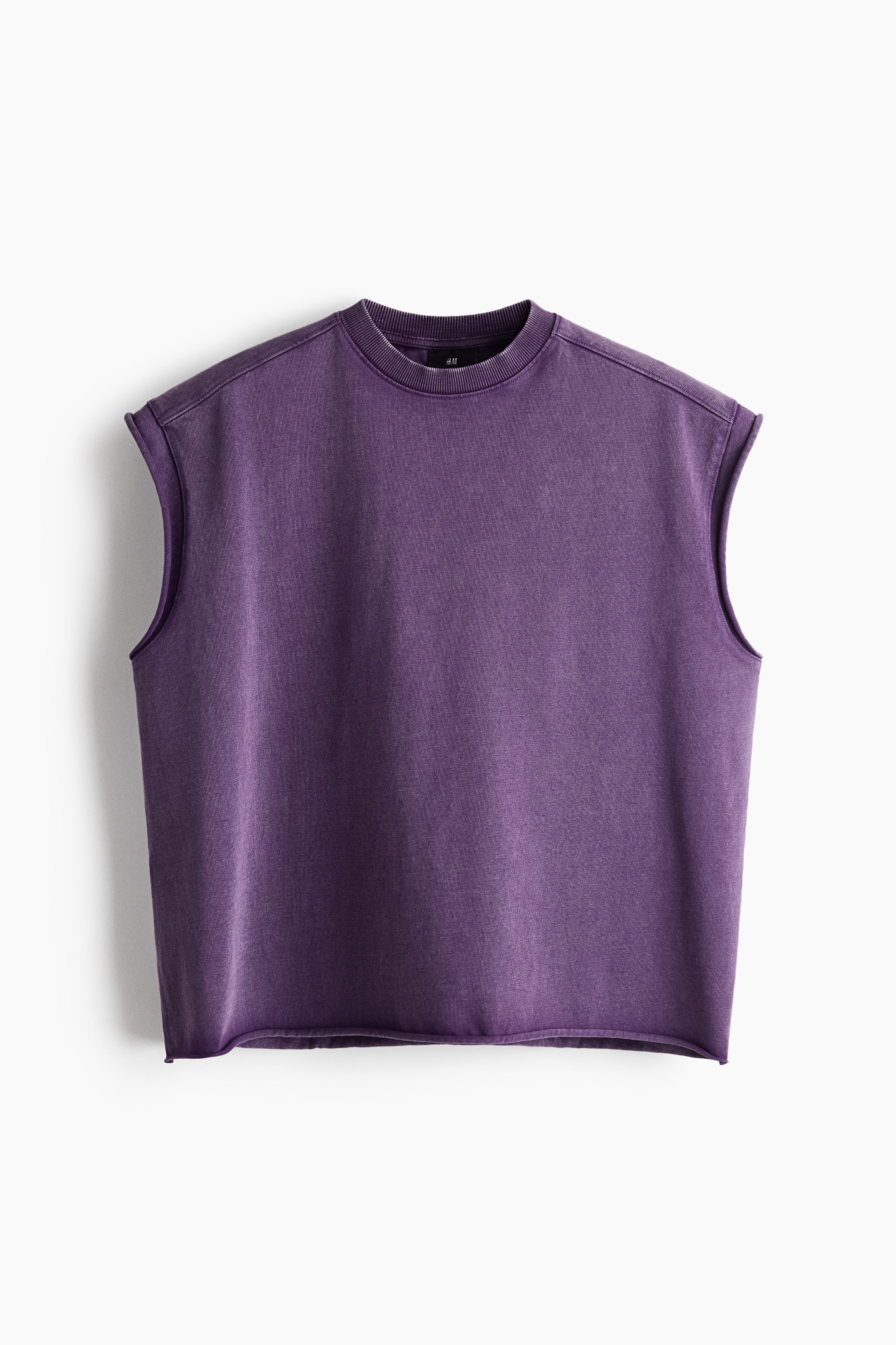 Oversized Fit Boxy vest top-Purple