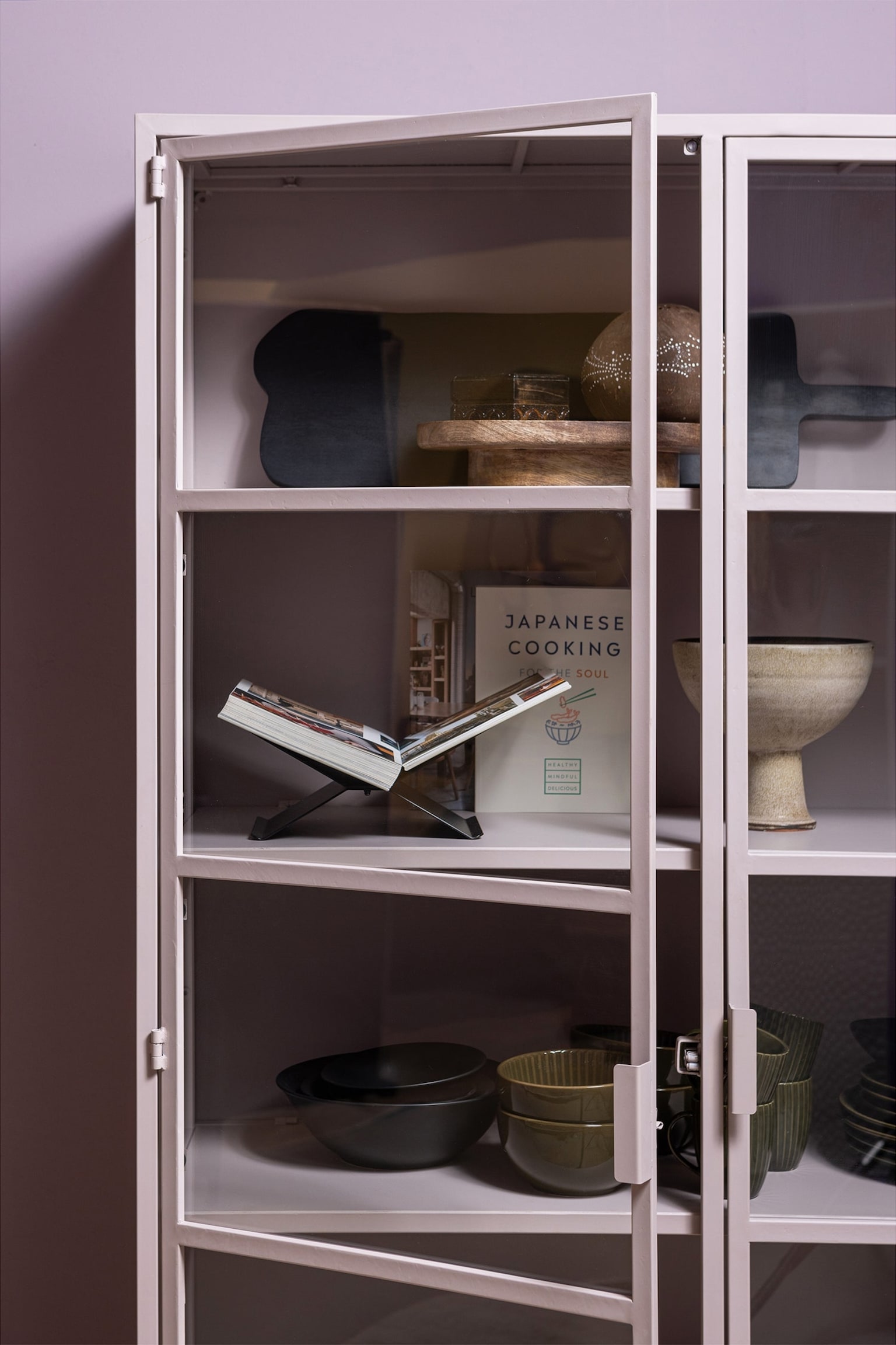 Ronja Vitrinekast - Roze/Bruin - 3