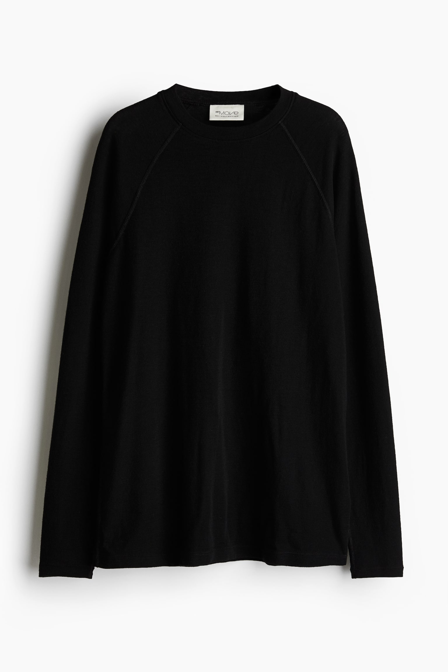 Мужская рубашка H&M Move Wool Base-Layer Ski, цвет: Чёрный