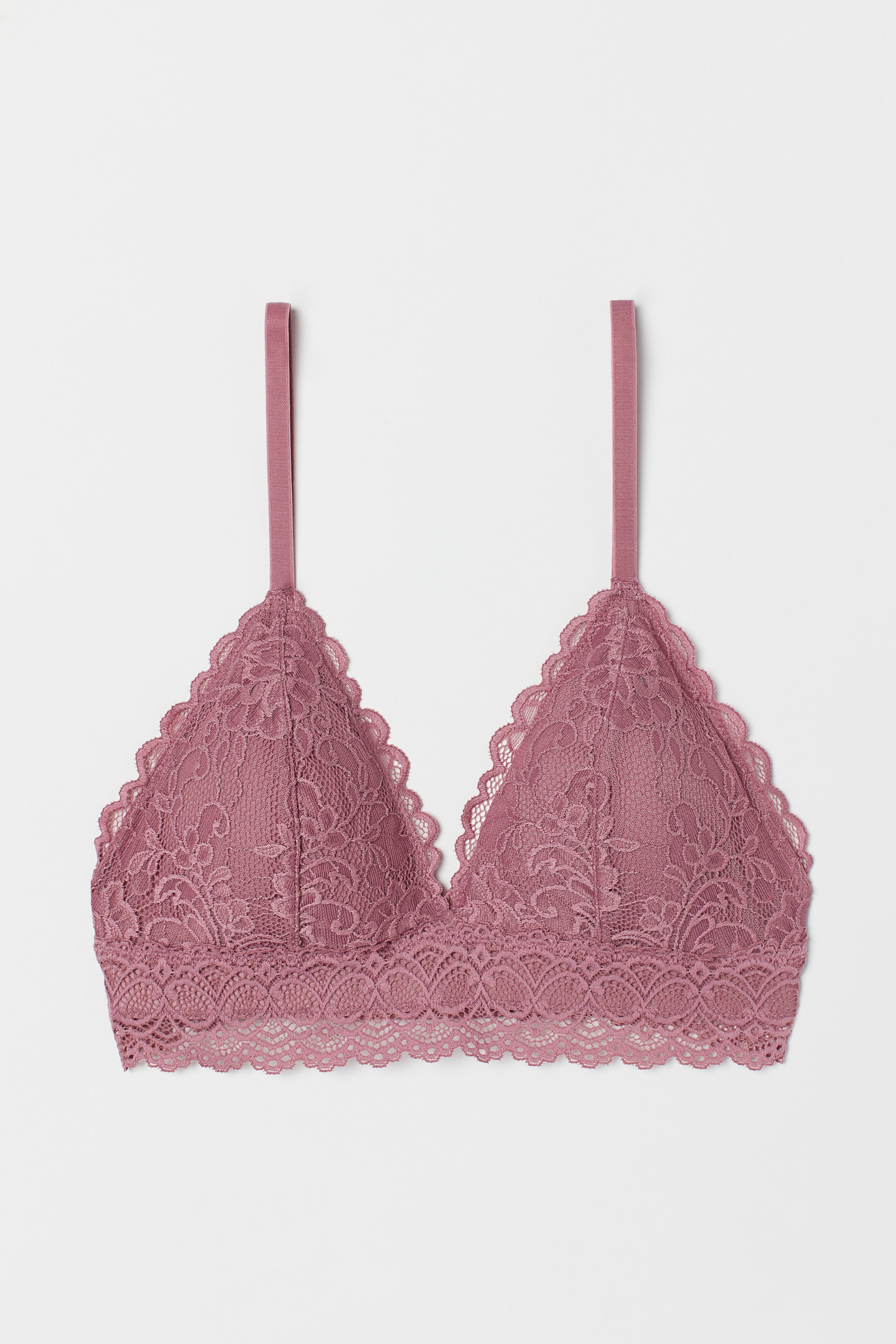 Größeres Bild ansehen: Bügelloser BH aus Spitze - Mattrosa - Ladies | H&M DE 1