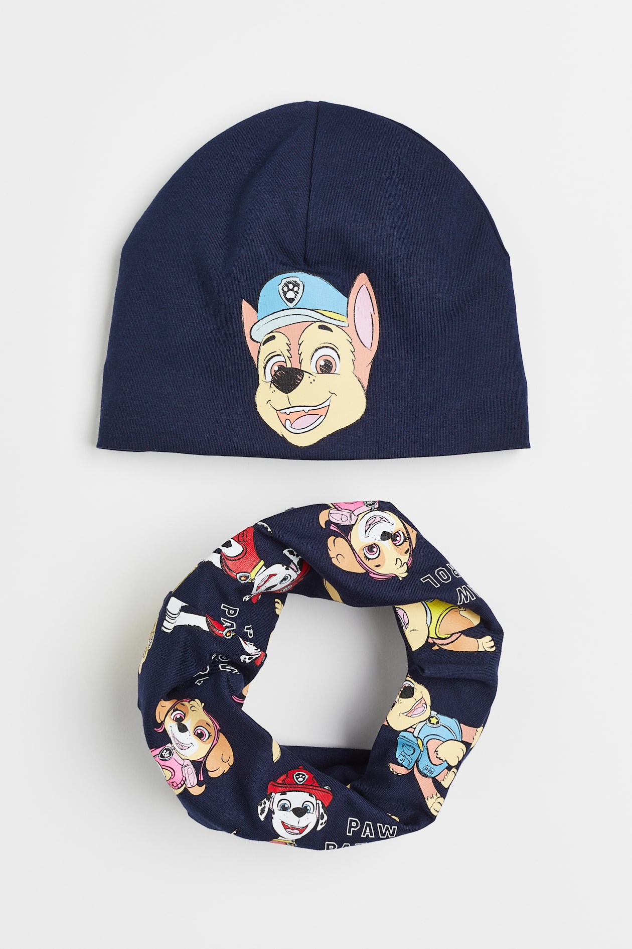 Ensemble D'hiver 3 Pièces Pat' Patrouille - Bonnet, écharpe Et Gants Polaires Pour Enfants - Licencié Nickelodeon