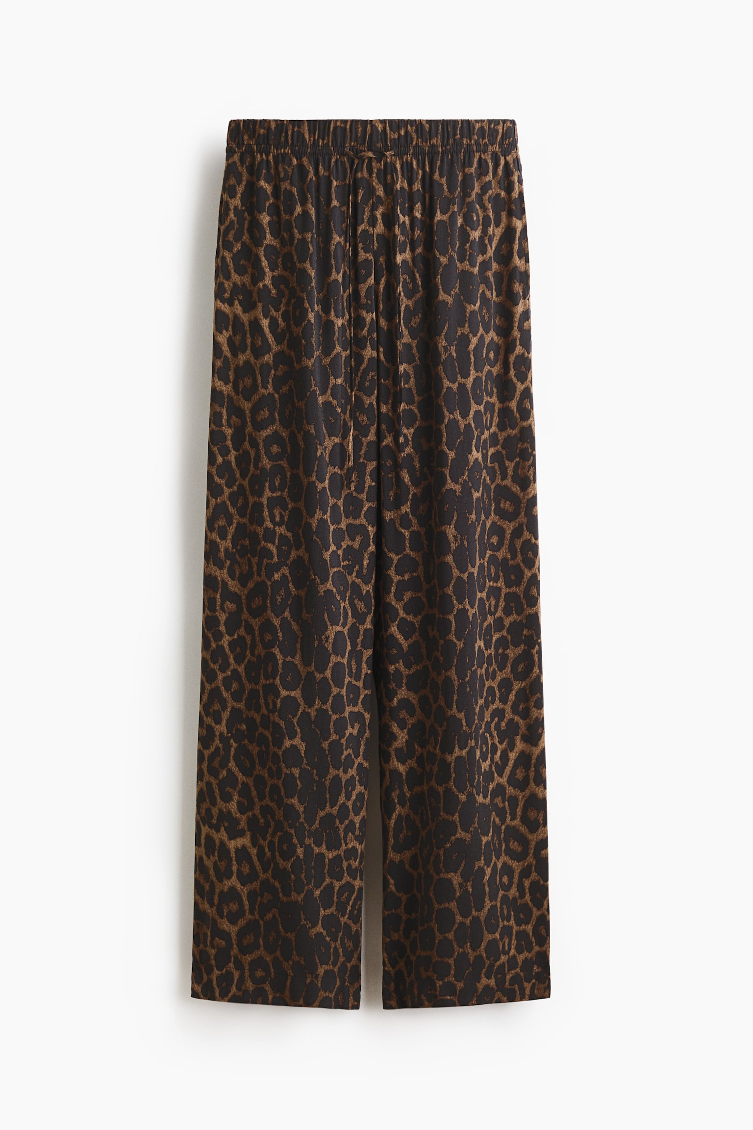 Weite Schlupfhose - Dunkelbeige/Leopardenprint/Schwarz/Cremefarben/Schwarz gemustert/Dunkles Khakigrün/Dunkelgrün - 1