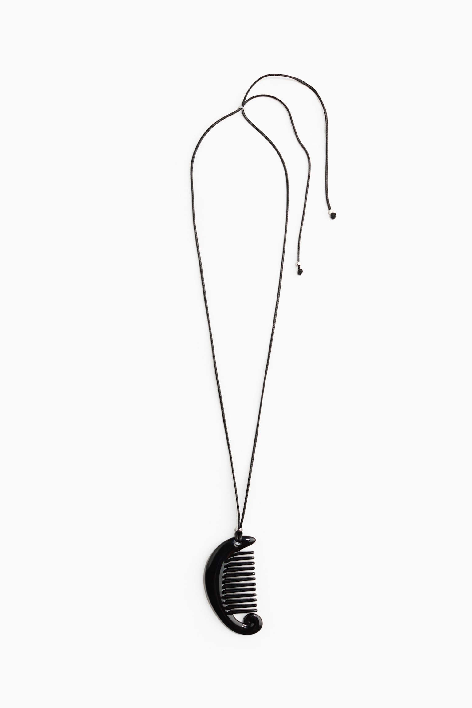 Collier avec pendentif - Noir - 1