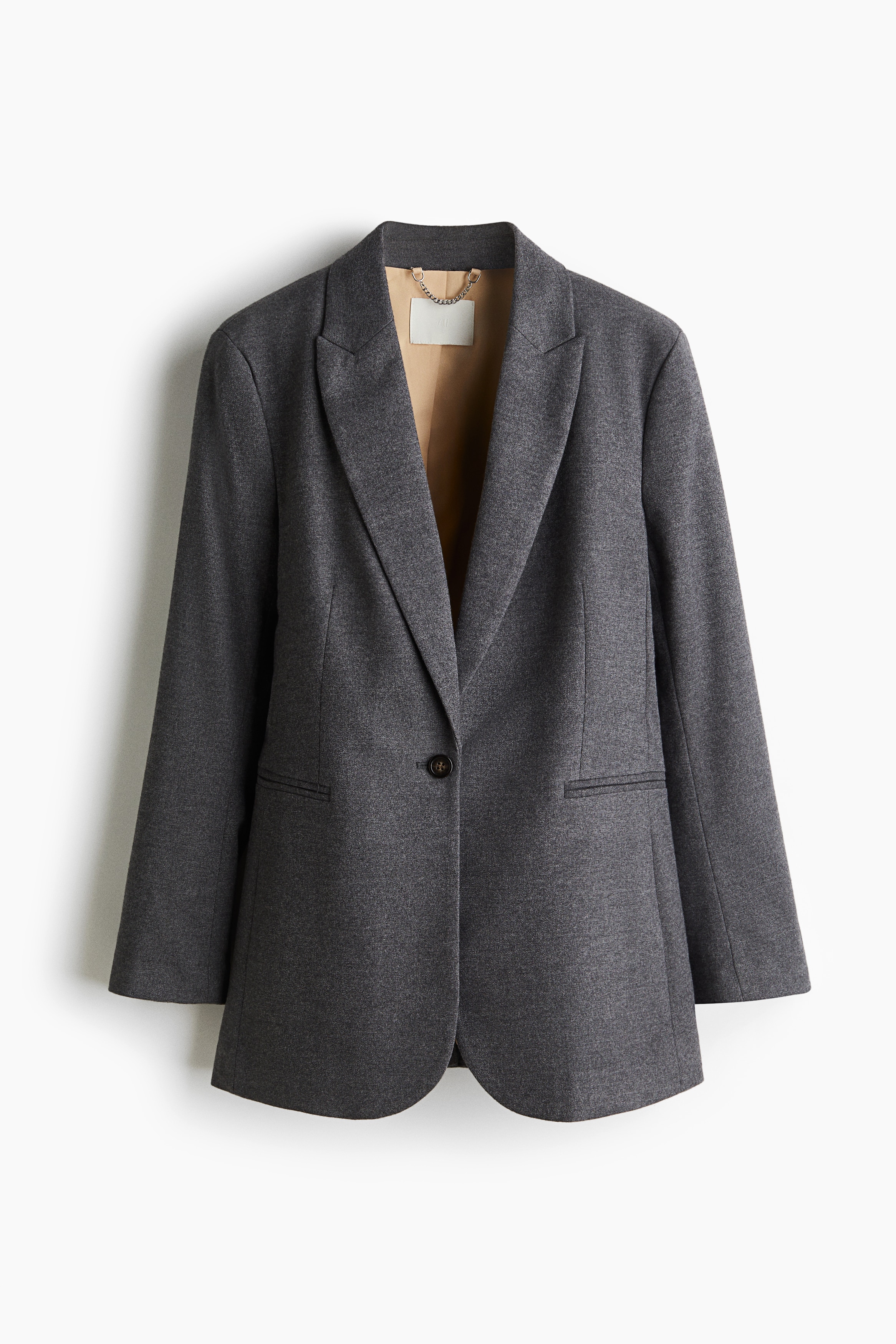 H & M - Einreihiger Blazer - Grau - Damen