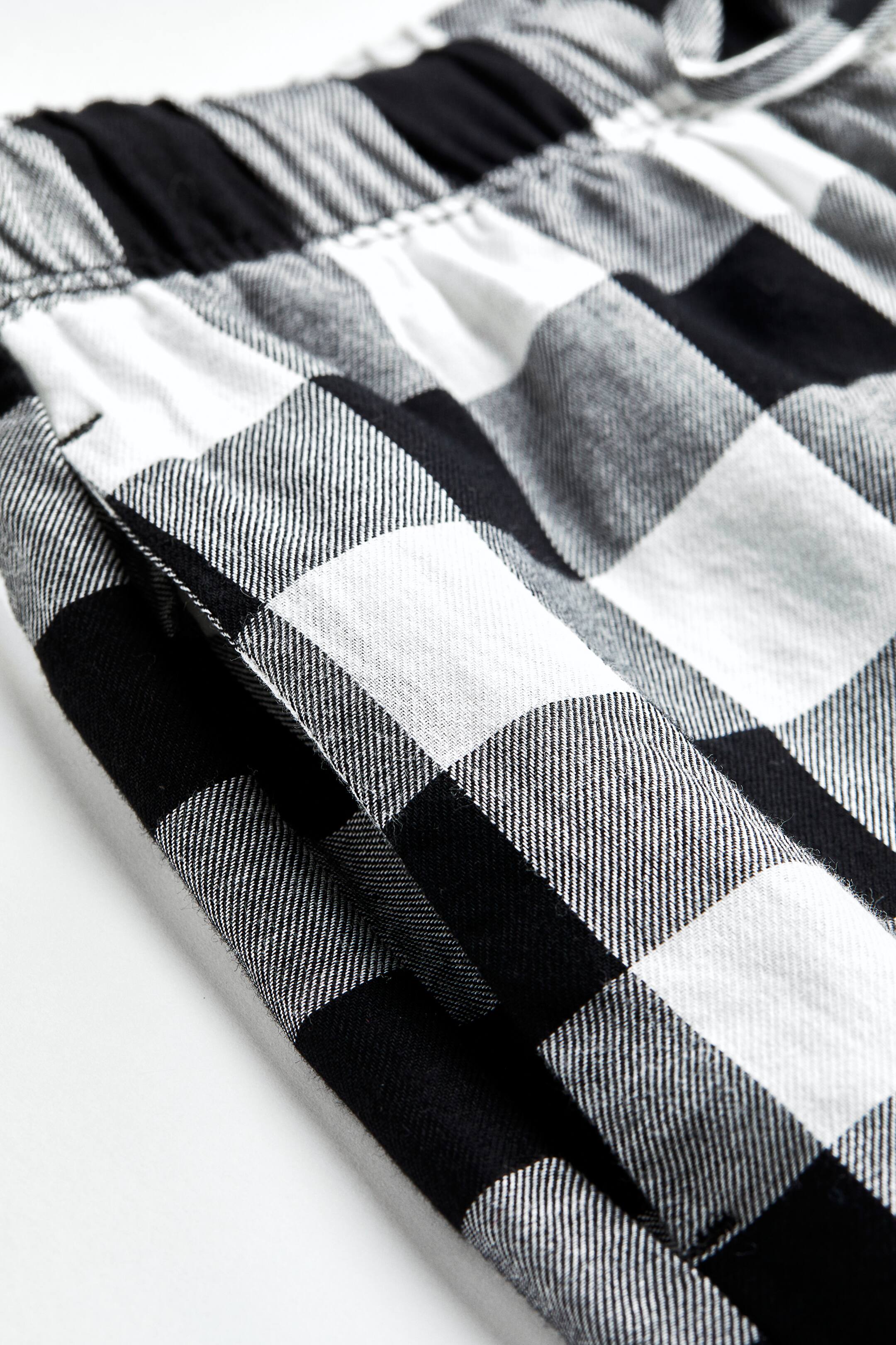 Se større billede: Natbukser i twill - Sort/Ternet - DAME | H&M DK 2