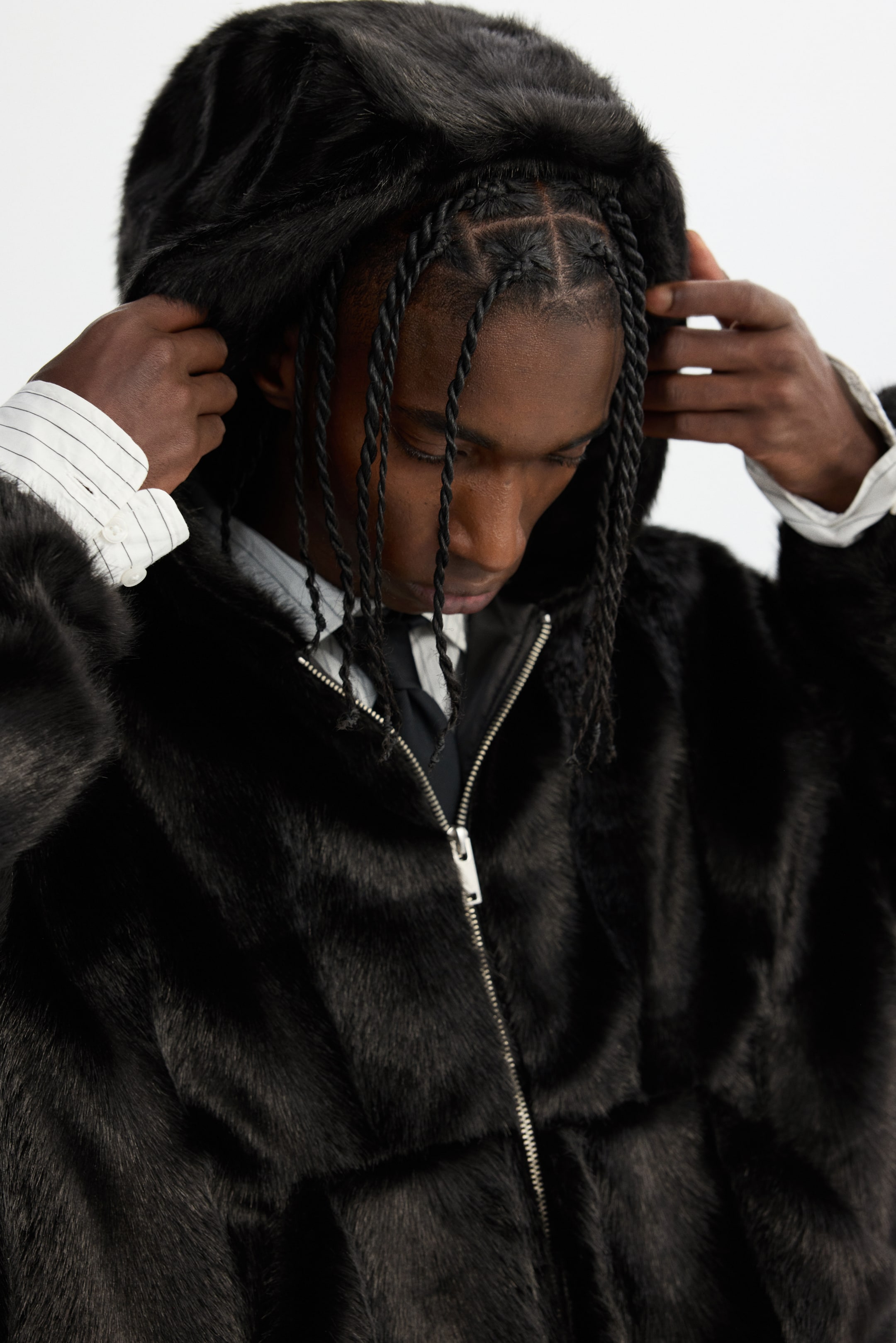 Ampliar la imagen: Chamarra con gorro - Negro - Men | H&M MX 2