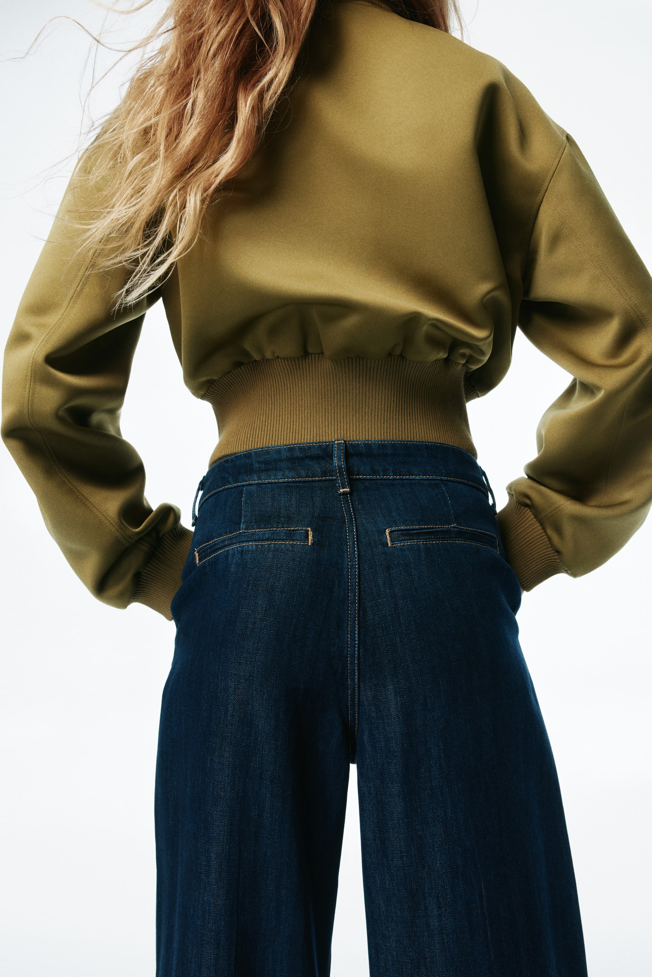 View larger image: Loose Fit Wide Regular Jeans - Dark denim blue - Ladies | H&M HK 5