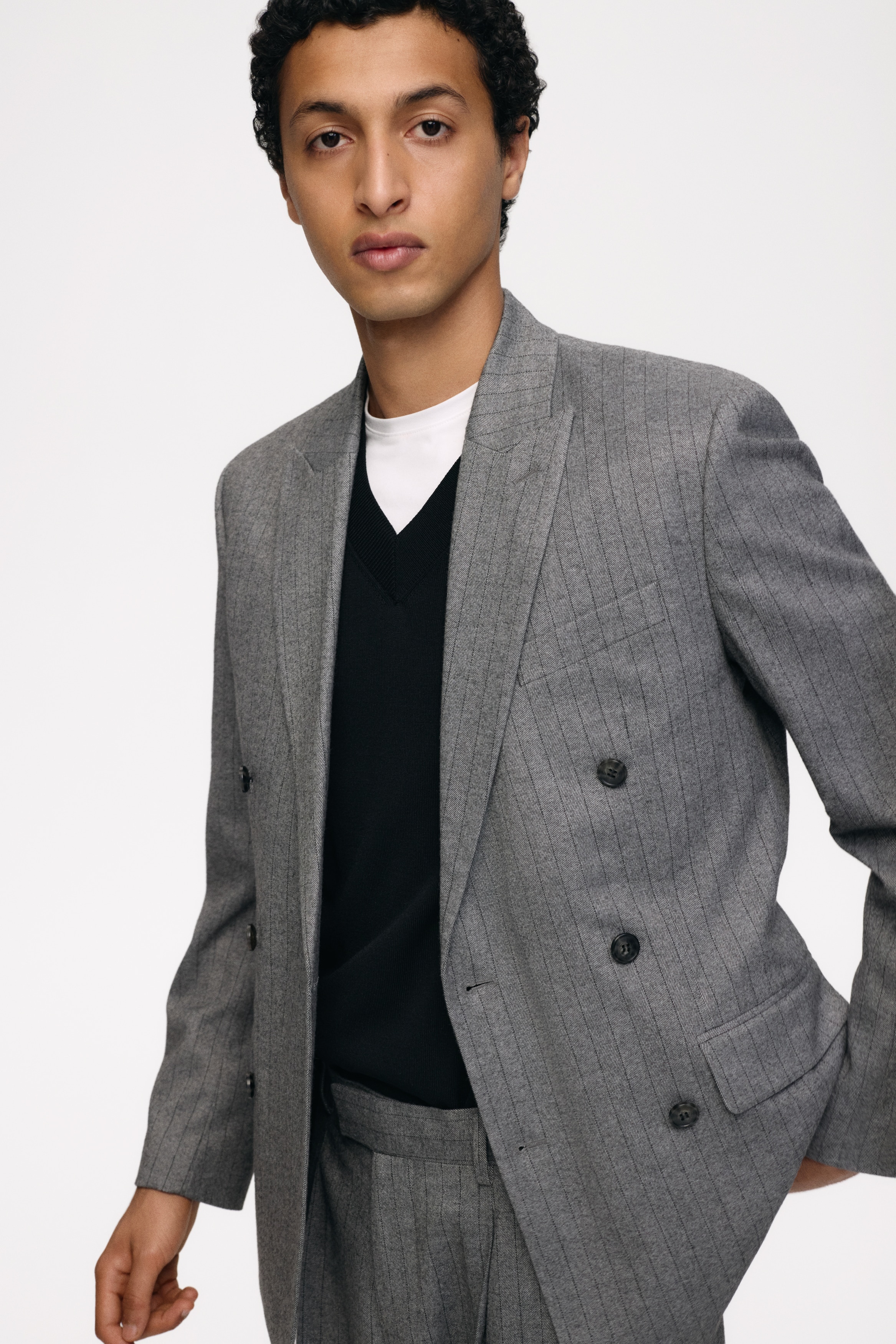 MUZE×el conducotrH DOUBLE BREASTED JKT MUZE TURQUOISE LABEL × el conductorH - BELTED BONDAGE DOUBLE