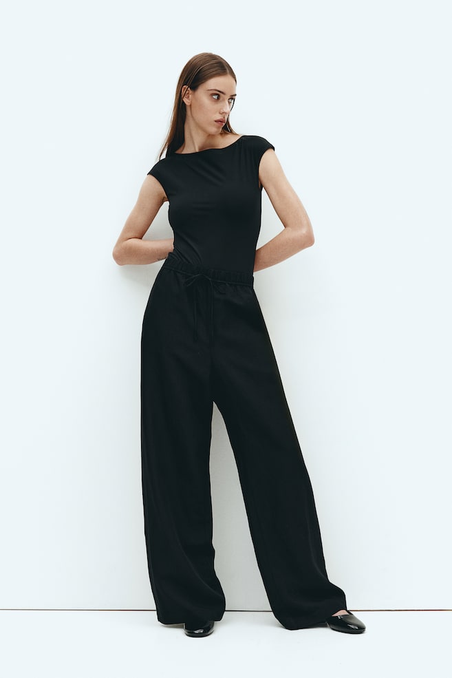 Zara Matching Lace Bodysuit Black Size Medium