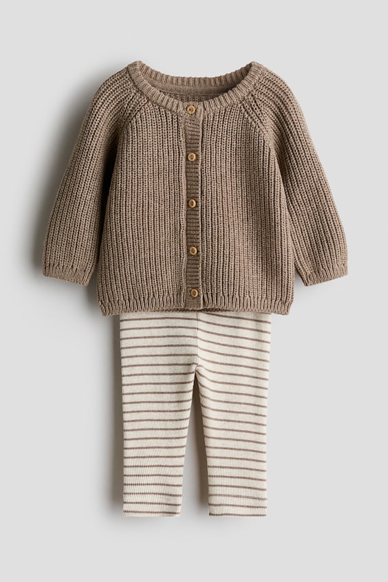 Детские топы H&M 2-Piece Cotton-Knit Set