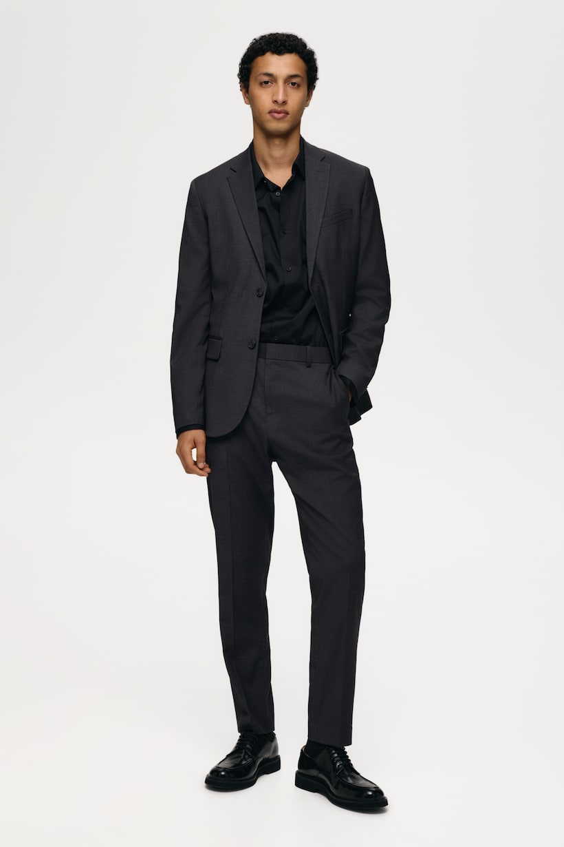 Mens Blue Blazer Black Pants Men's Suits Blazers Wedding, Linen
