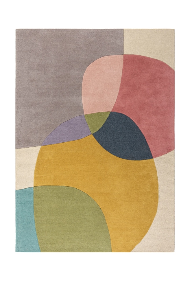 Glow Modern Teppich Aus Wolle - Multi - 1