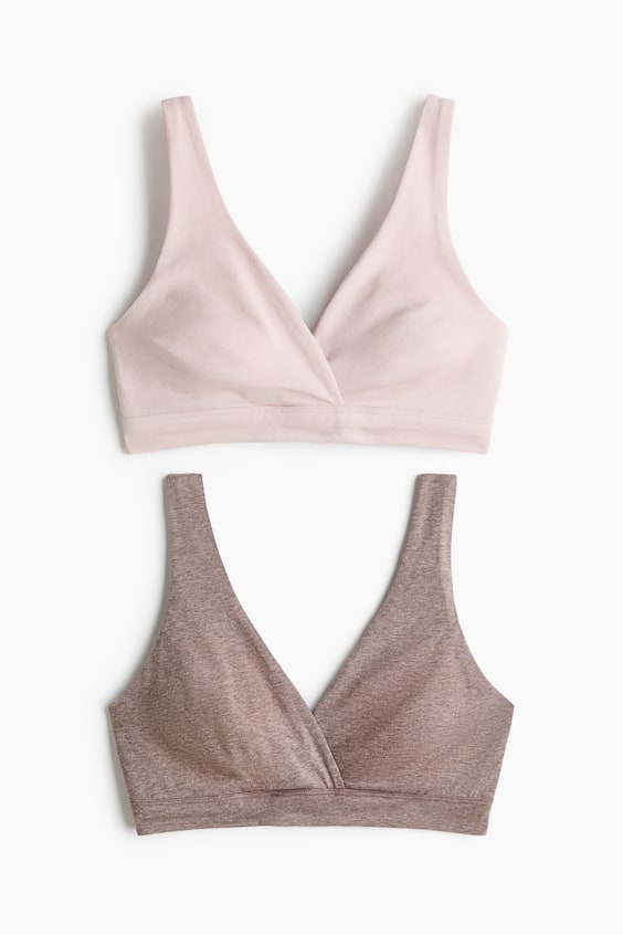 Женские бра для кормления H&M MAMA хлопковые, 2 шт