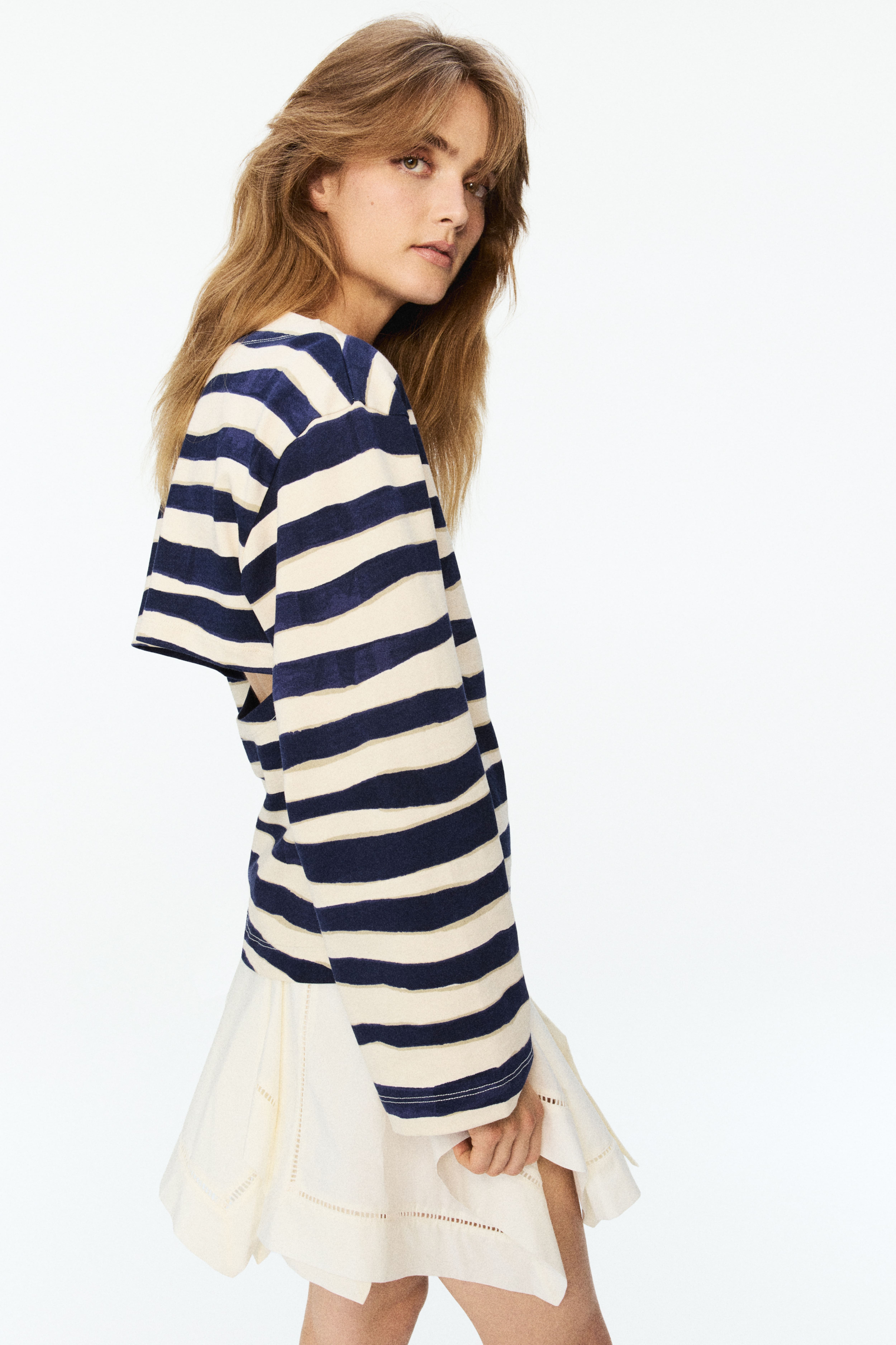 Haut en coton avec ouverture