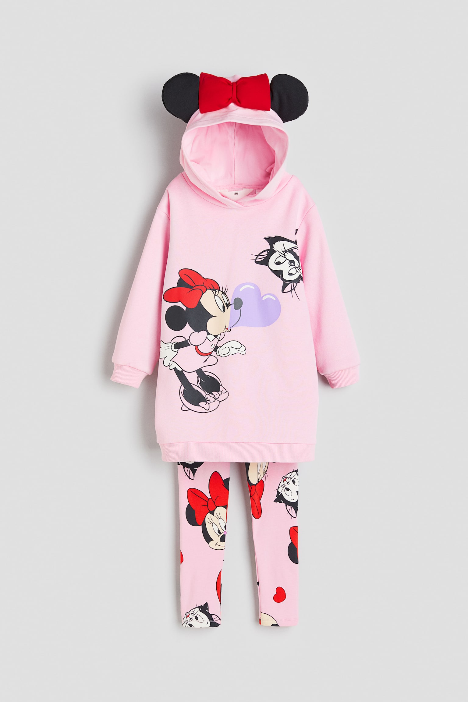 2-piece Print Set - Pink/Minnie Mouse/White/Minnie Mouse/Light beige/Minnie Mouse/Light pink/Wish - 1