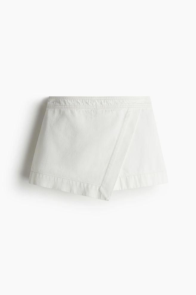 Wickelskort aus Denim - White/Helles Denimblau - 1